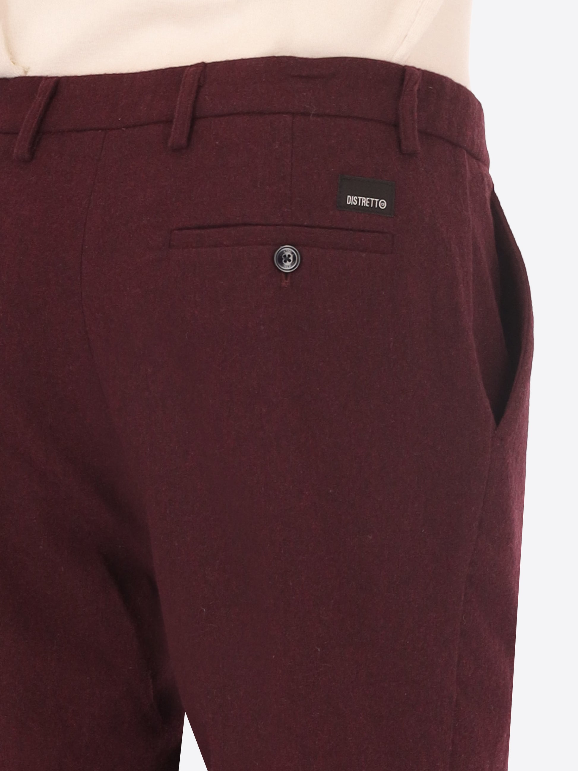 32" Rio Pences Wool Blend Flannel Trousers Castle