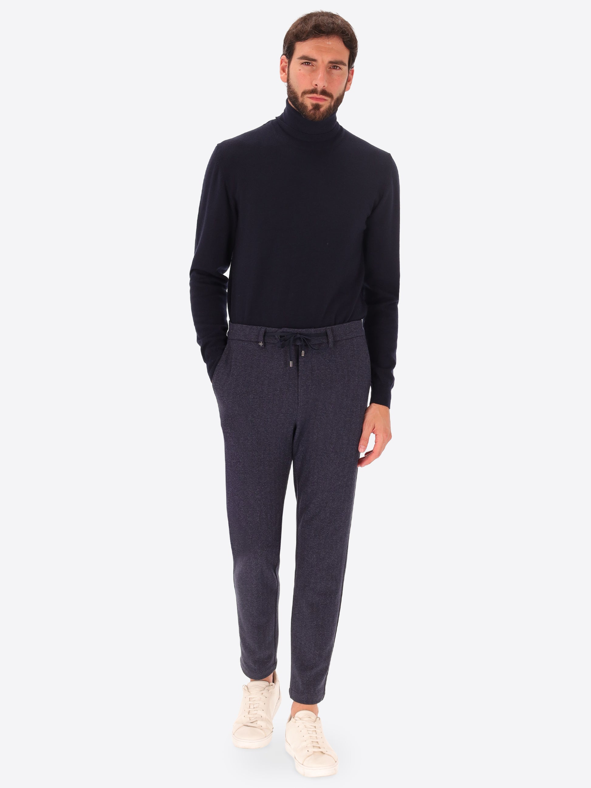 32" Pantalone York Herrin In Jersey Super Comfort Con Disegno Resca