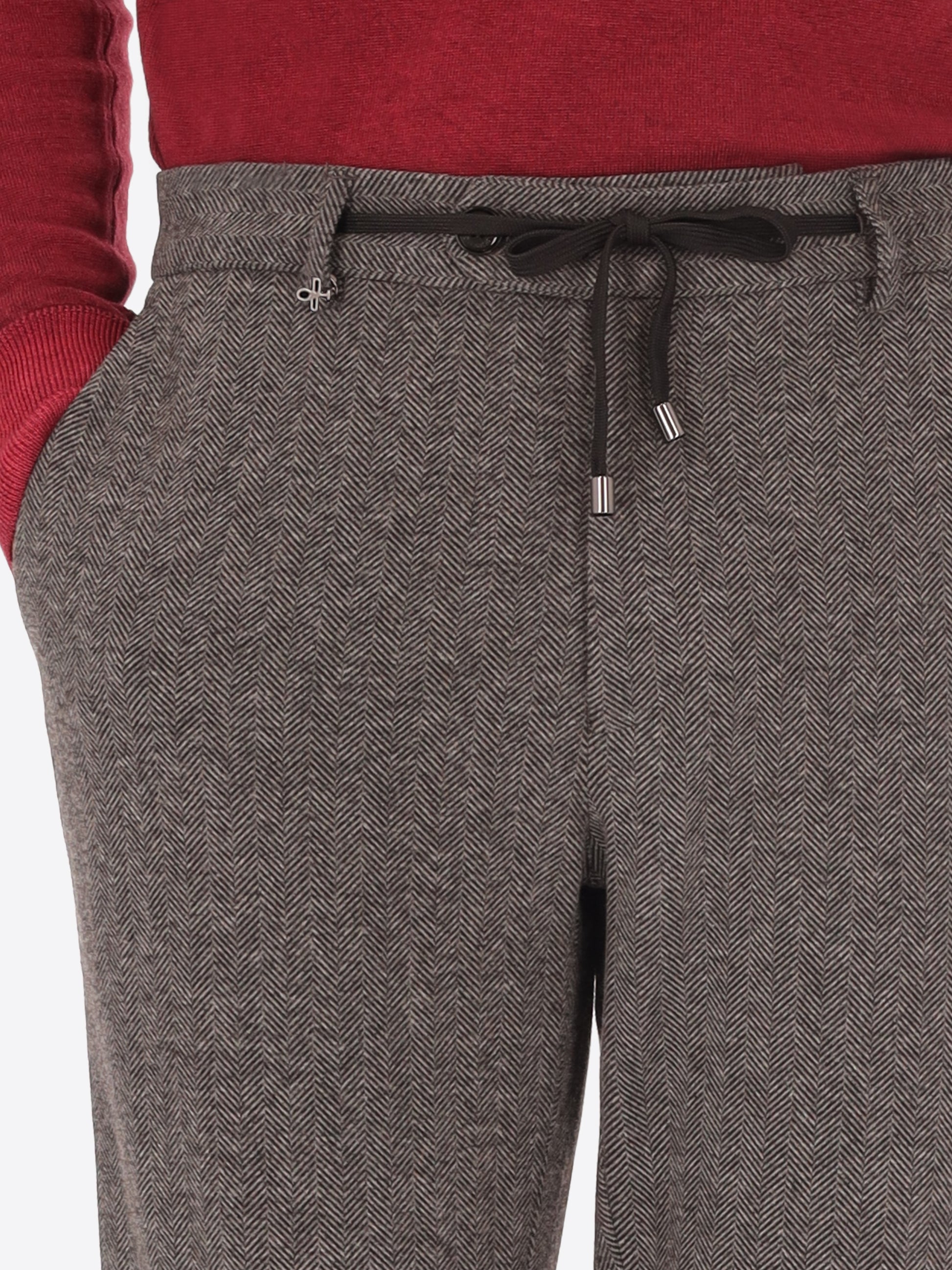 32" Pantalone York Herrin In Jersey Super Comfort Con Disegno Resca