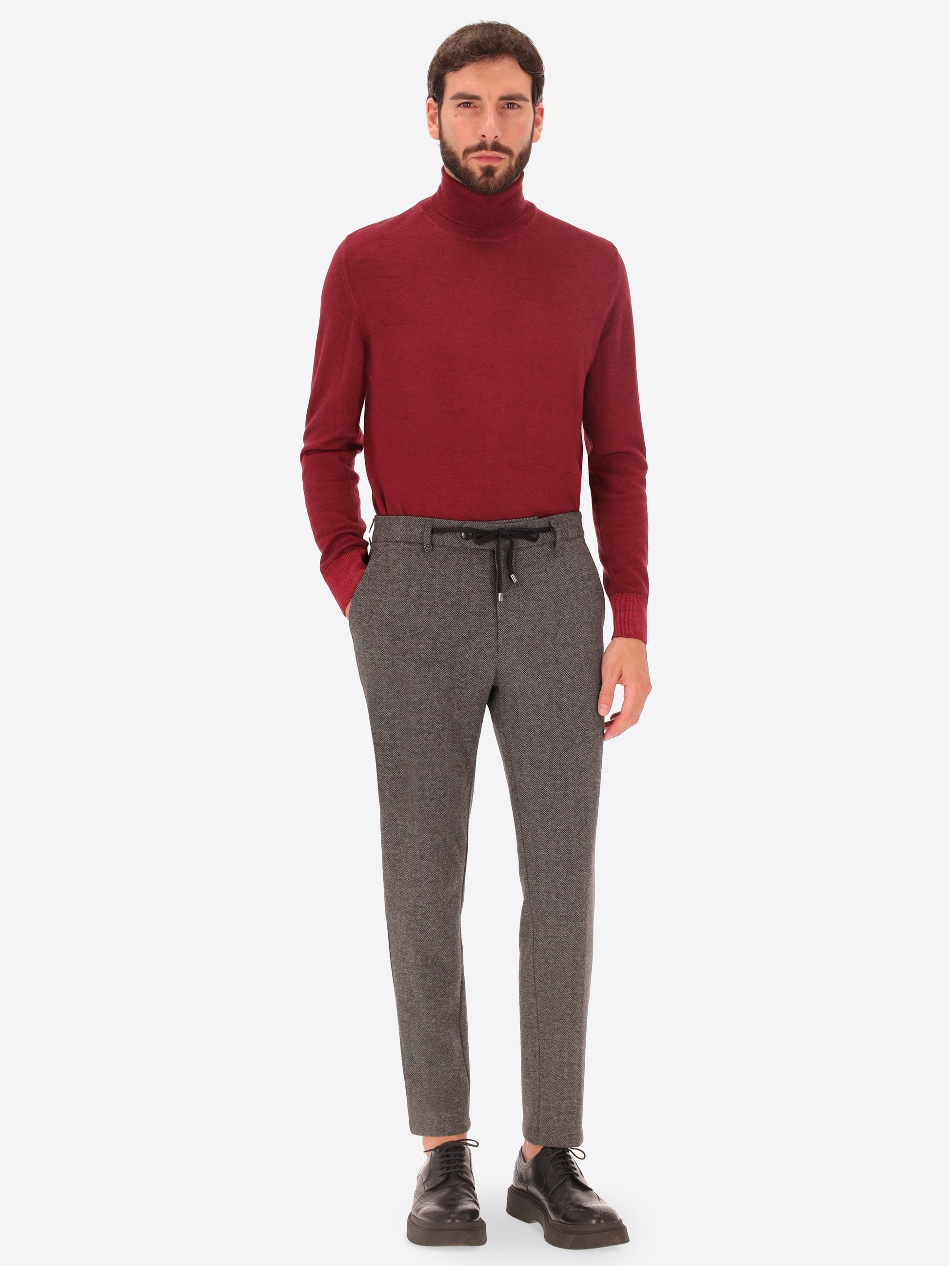 32" Pantalone York Herrin In Jersey Super Comfort Con Disegno Resca