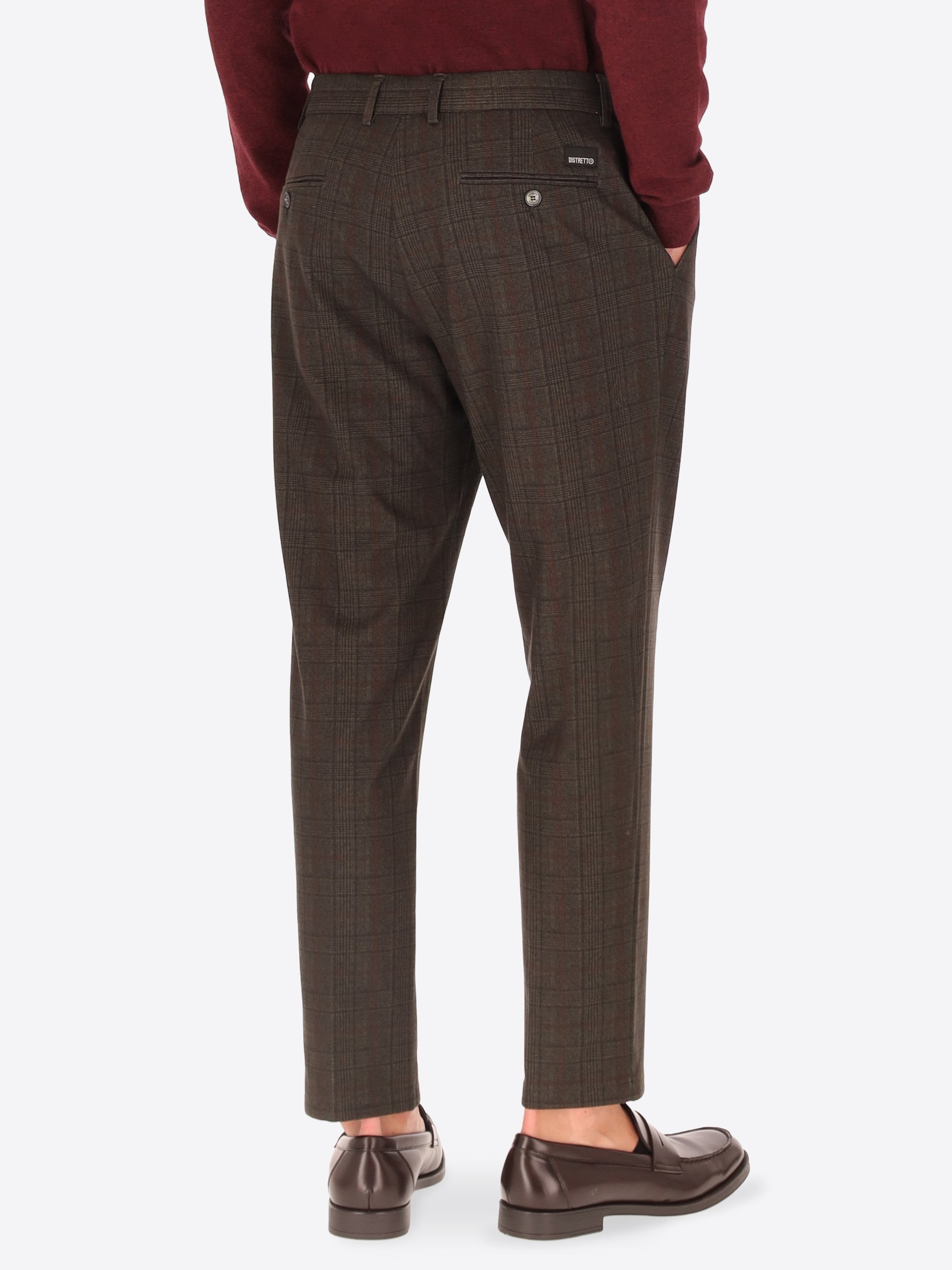 Pantaloni 32" Rio Pences Wells in Jersey Super Comfort Principe di Galles