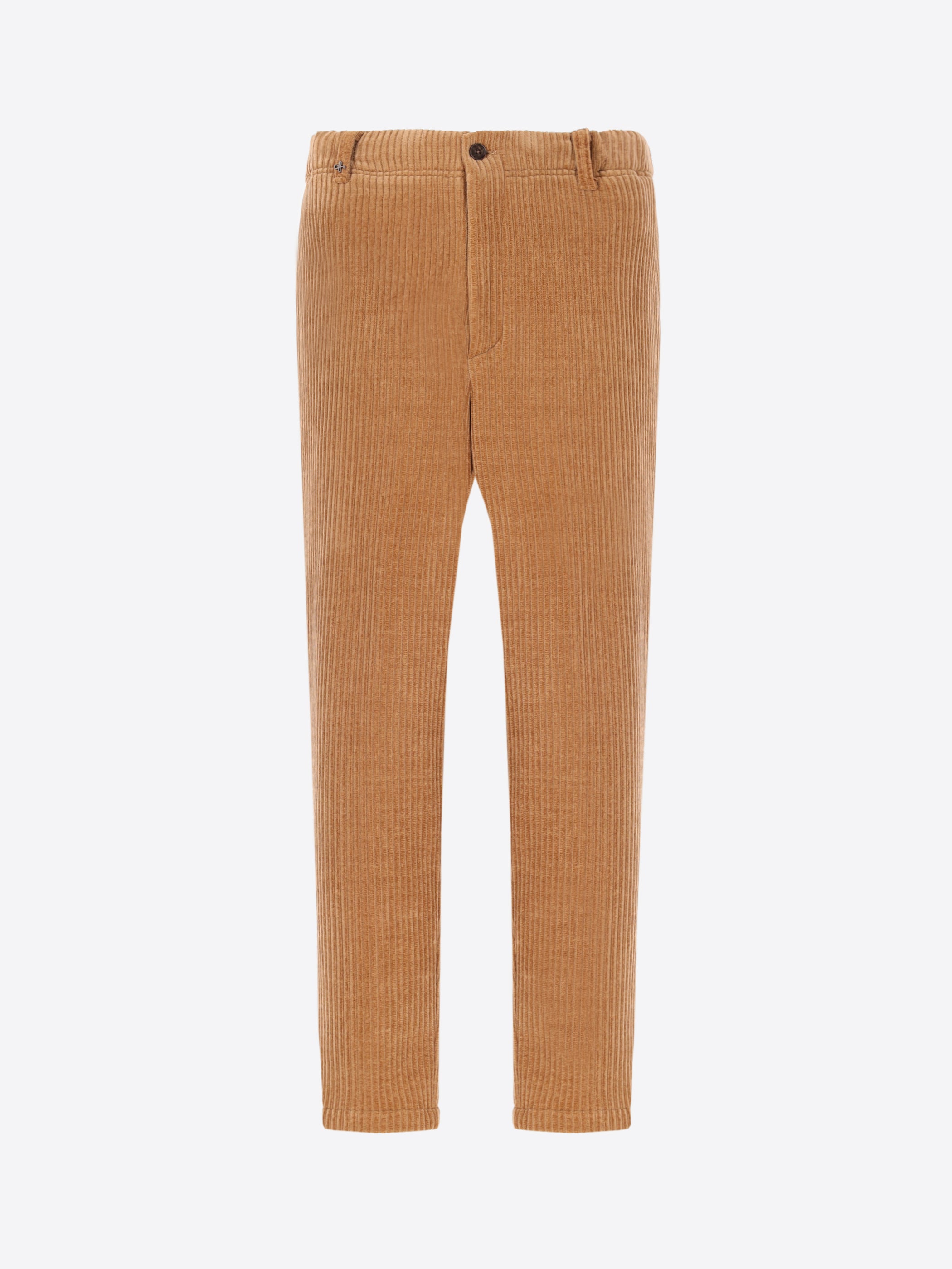 32" Pantalone Relax Torino In Velluto Con Costa Alla Francese