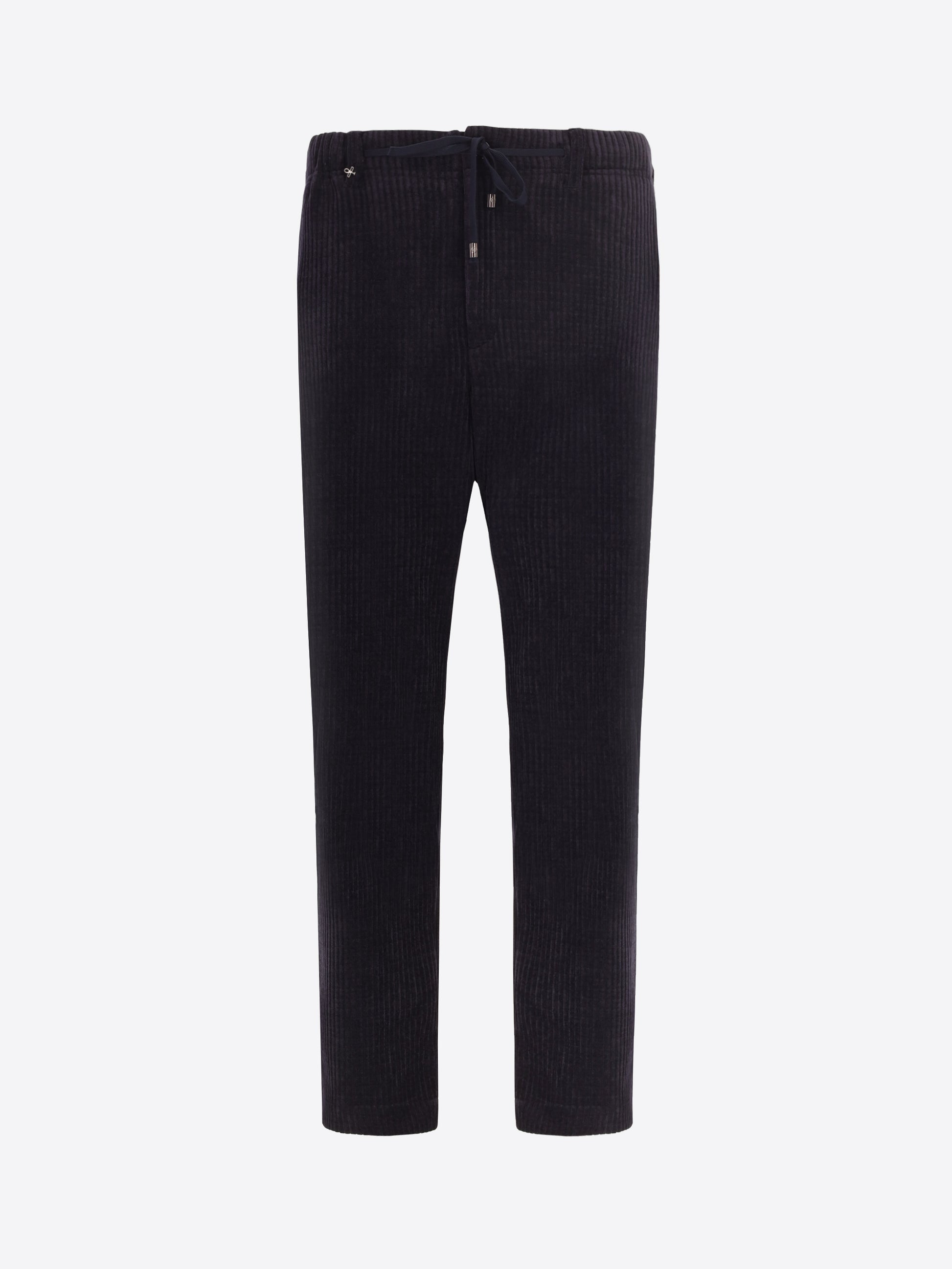 32" Pantalone Relax Torino In Velluto Con Costa Alla Francese