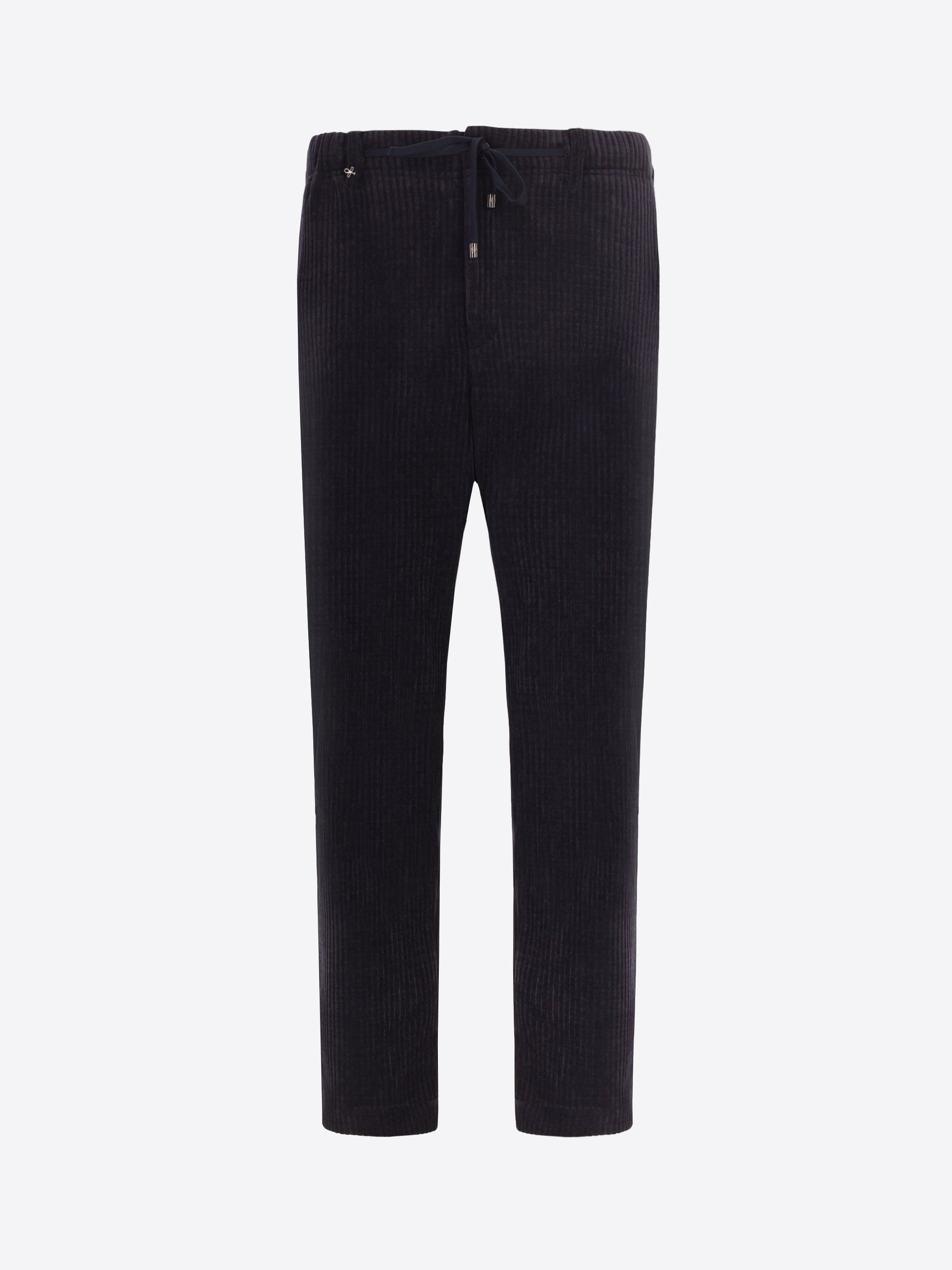 32" Pantalone Relax Torino In Velluto Con Costa Alla Francese