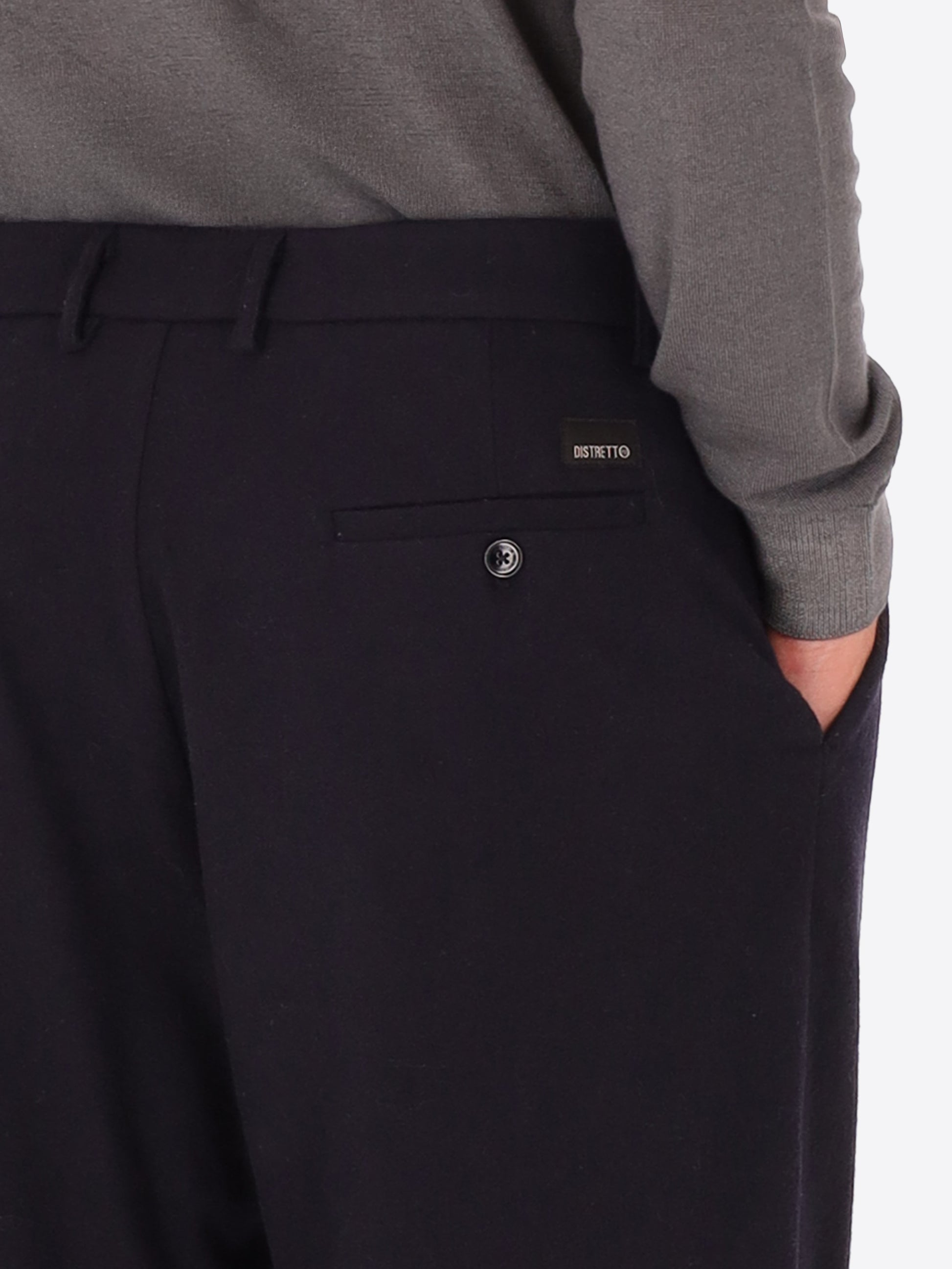 32" Lond Mélange Wool Blend Flannel Trousers Castle