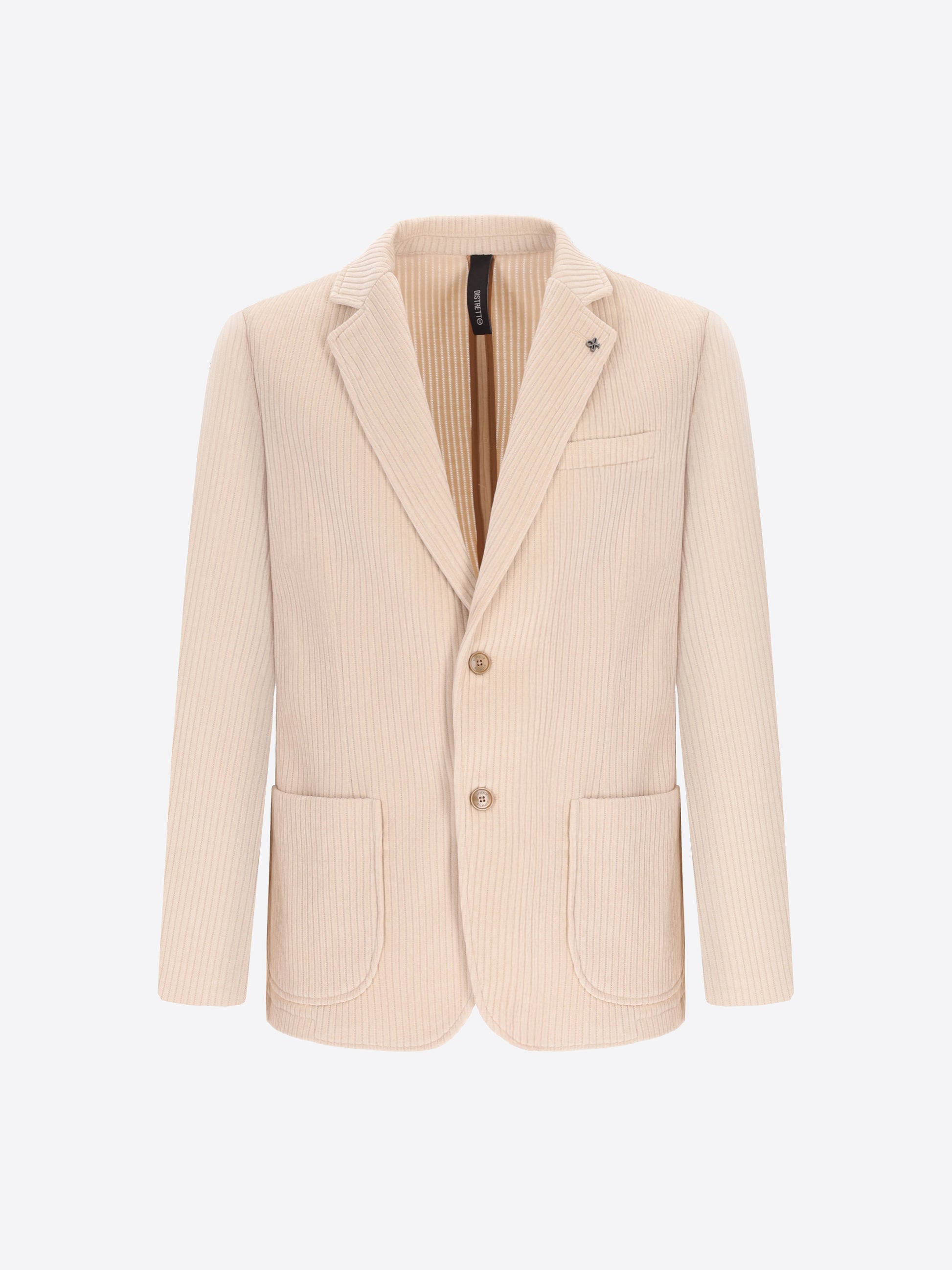 Giacca Torino In Velluto Con Costa Alla Francese