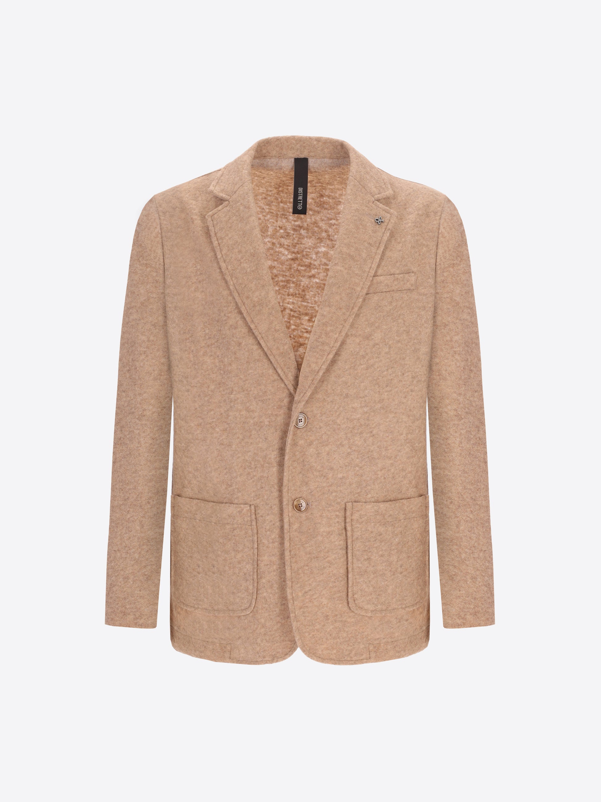 Giacca Isaia In Misto Lana Tinta Unita E Melange