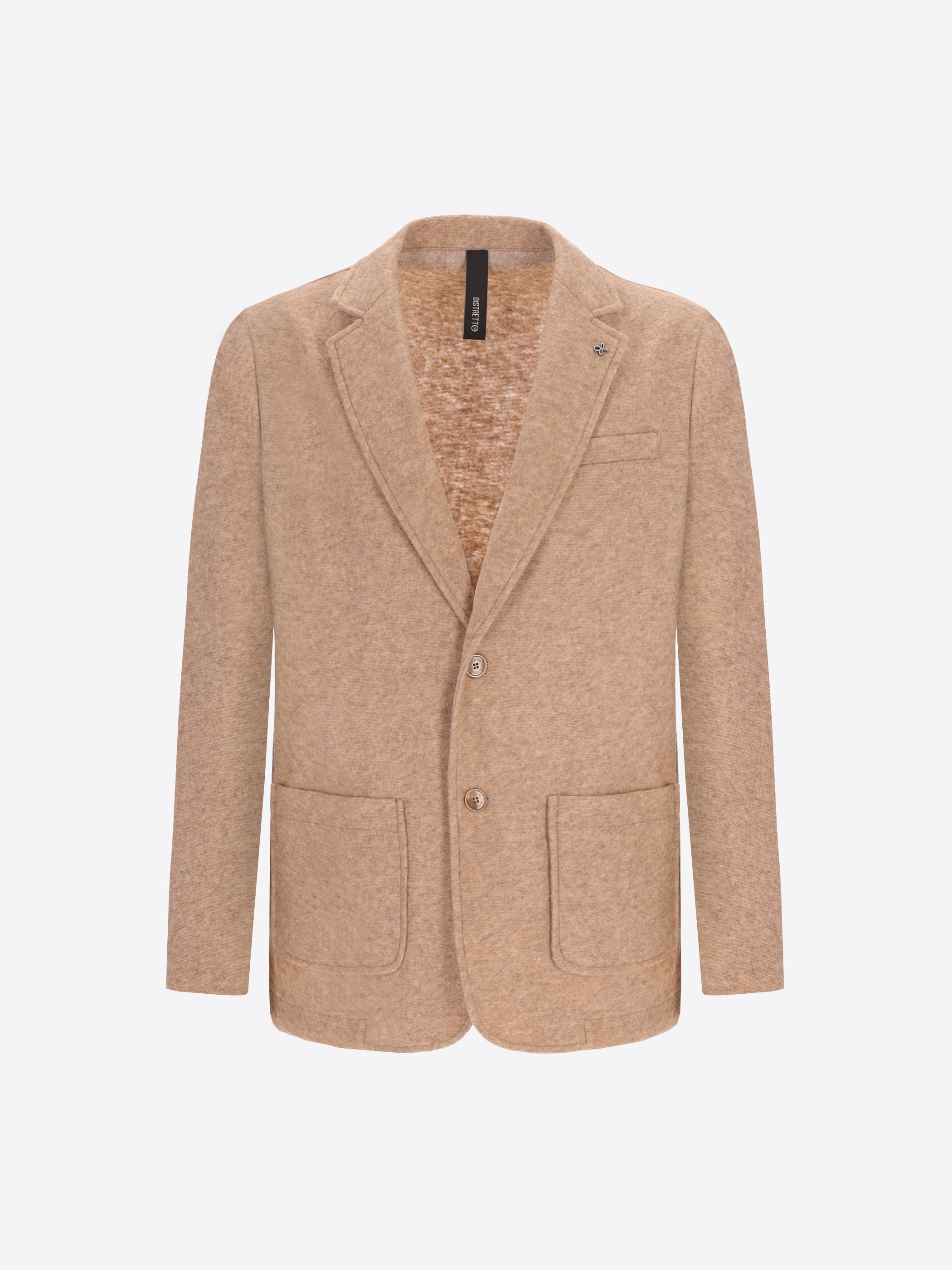 Isaia Jacke Aus Uni Und Melange Wollmischung