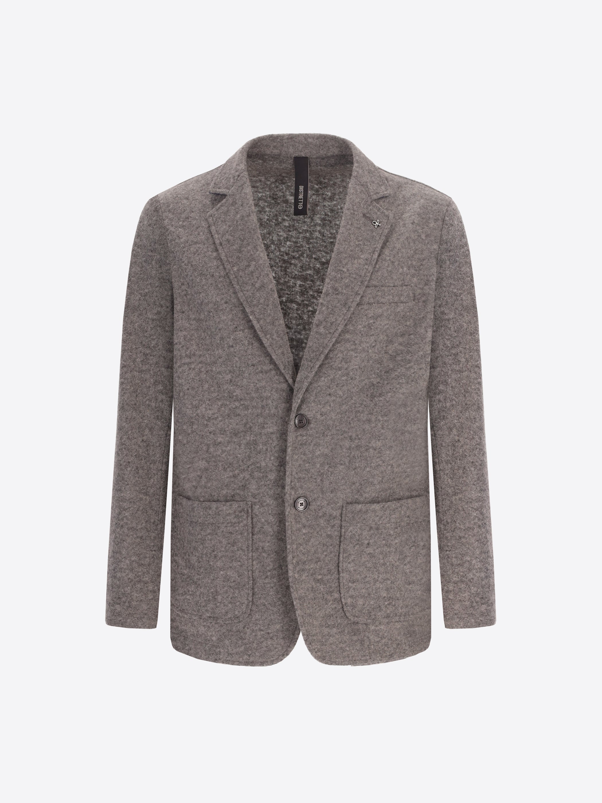 Isaia Jacke Aus Uni Und Melange Wollmischung