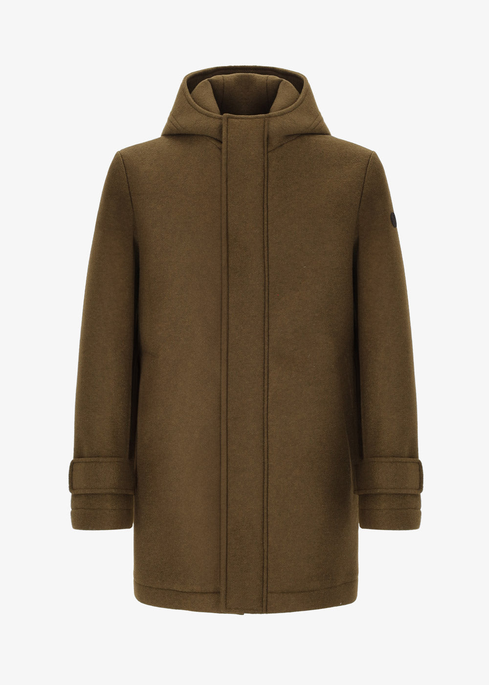 Bonded Stretch Boiled Wool Parka Carlos