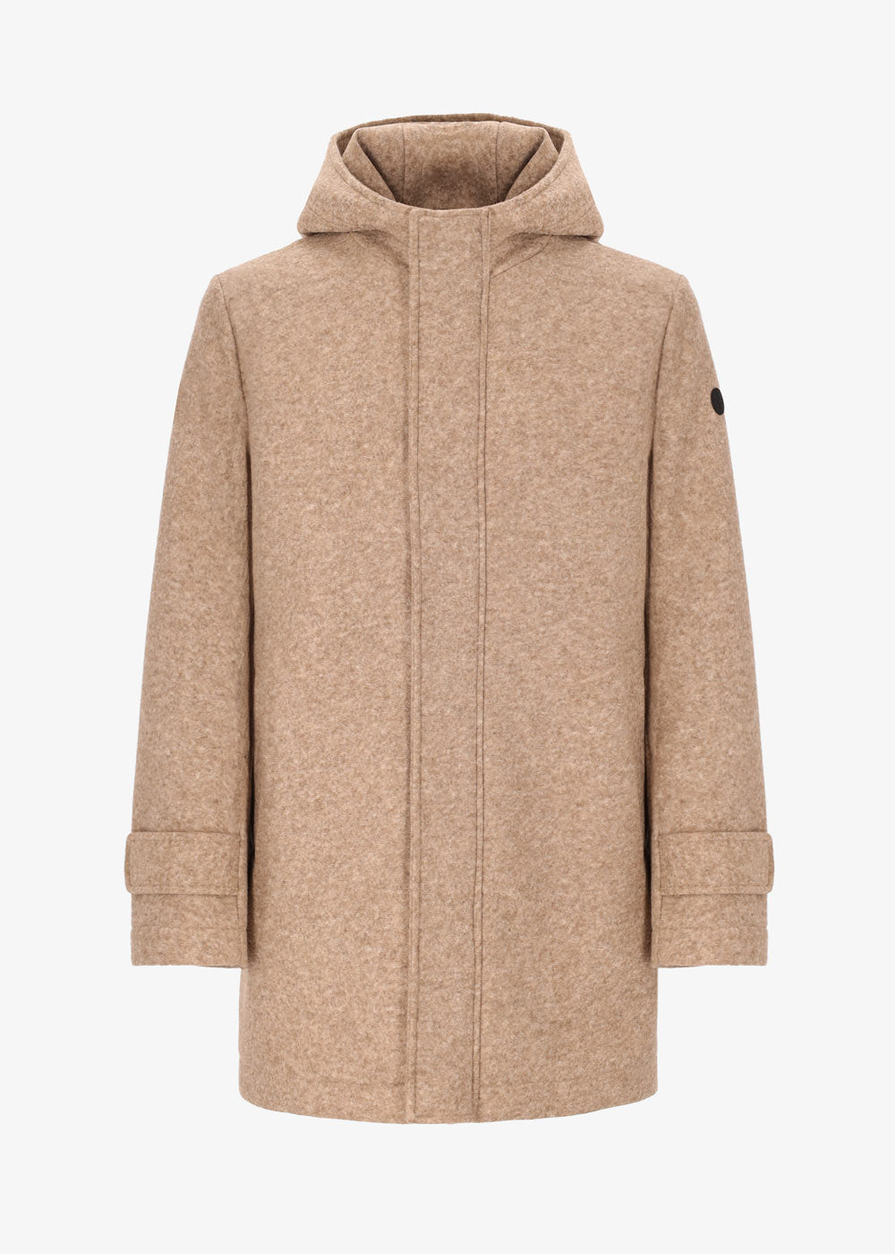 Bonded Stretch Boiled Wool Parka Carlos