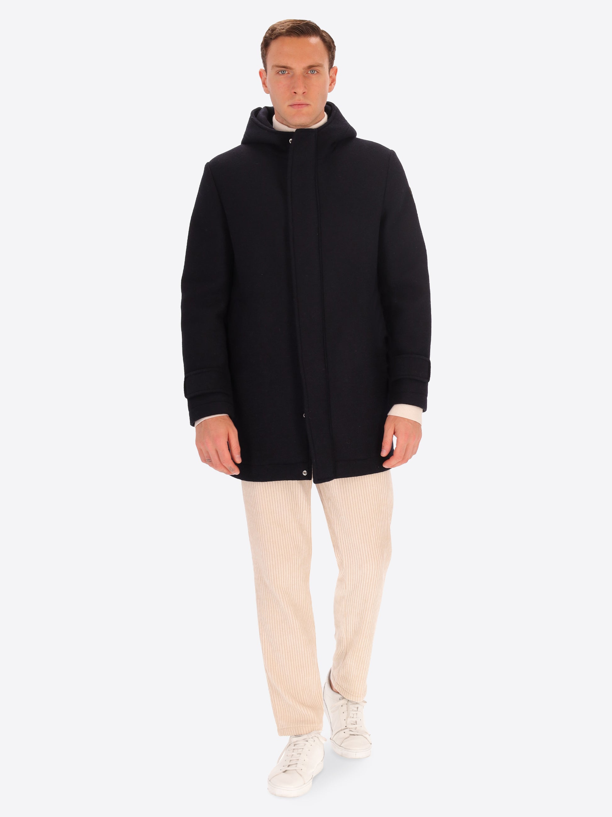 Bonded Boiled Wool Parka Carlos