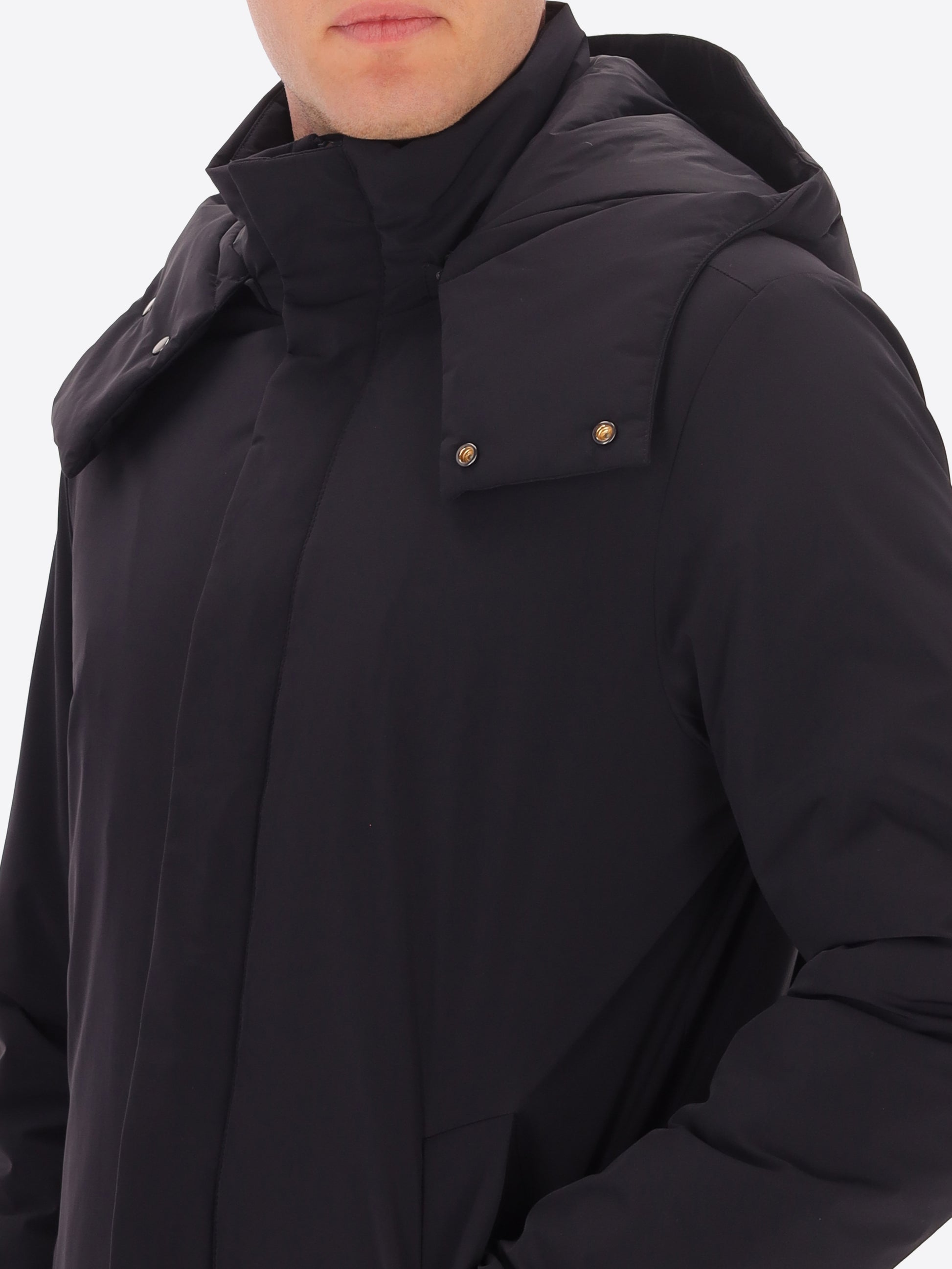 Piumino Liscio Stoccolma con Cappuccio Staccabile