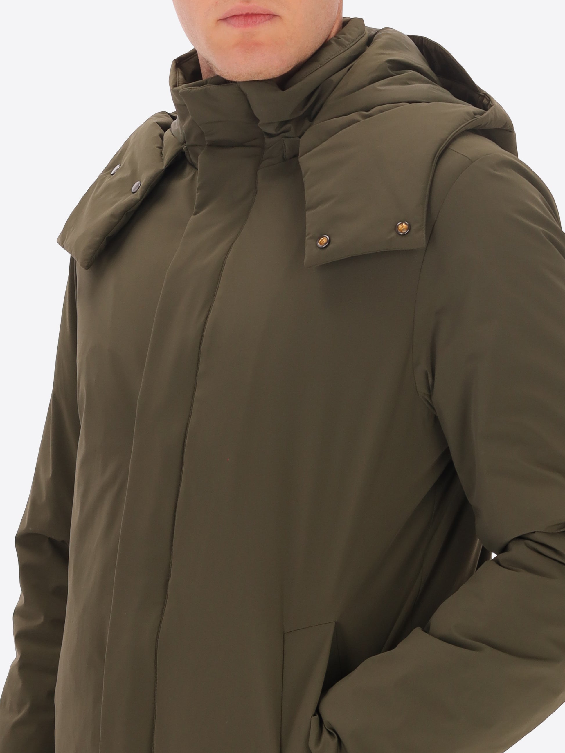 Piumino Liscio Stoccolma con Cappuccio Staccabile