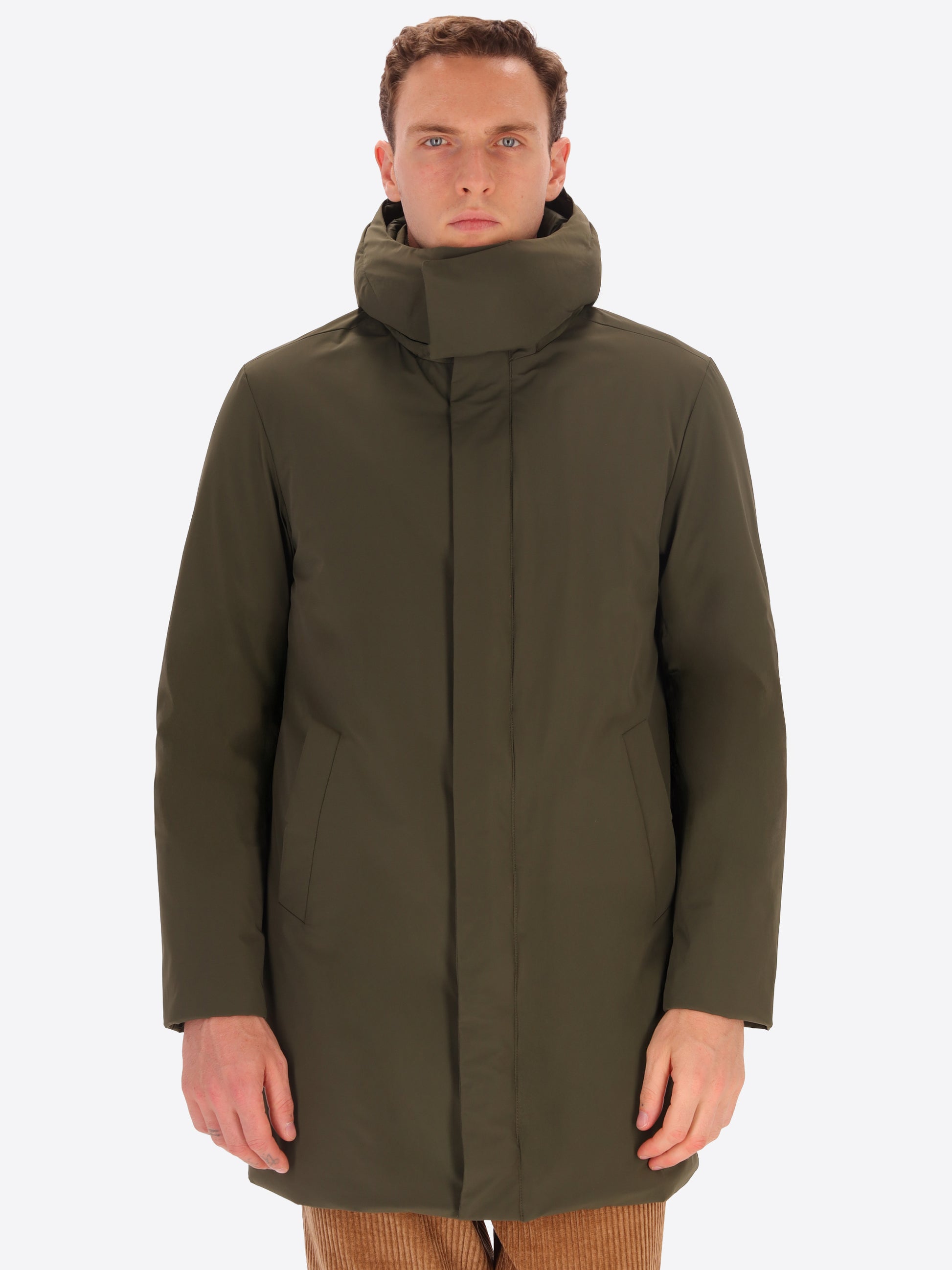 Piumino Liscio Stoccolma con Cappuccio Staccabile