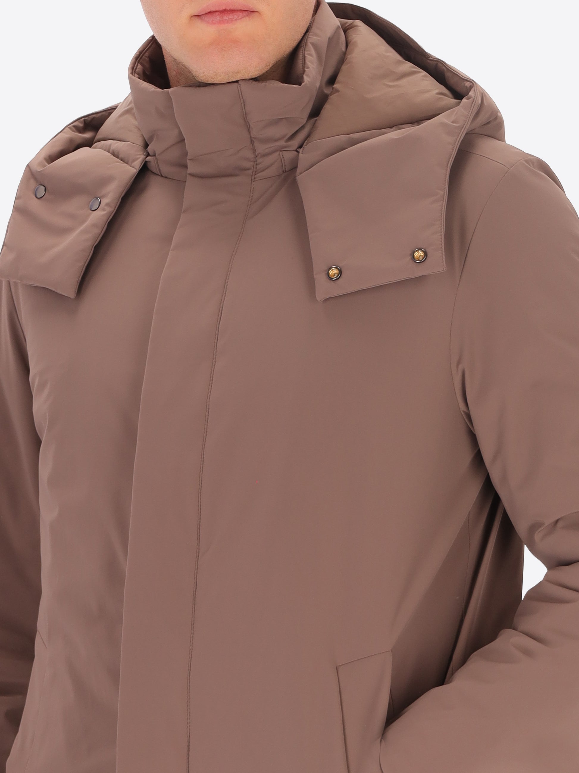 Piumino Liscio Stoccolma con Cappuccio Staccabile