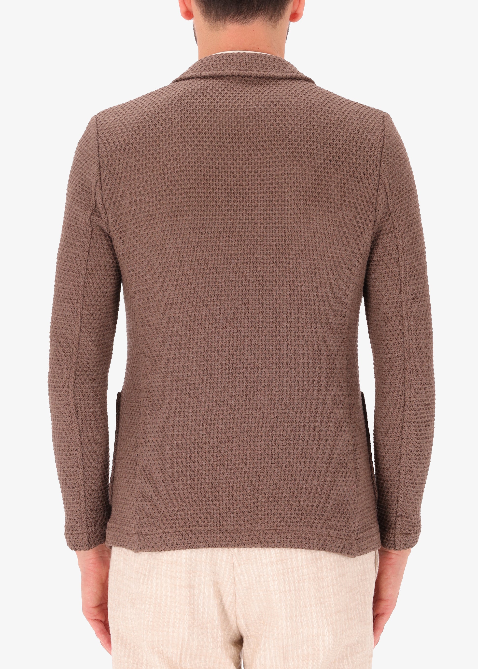 Pit-Jacke aus Baumwollmischstretchstrick