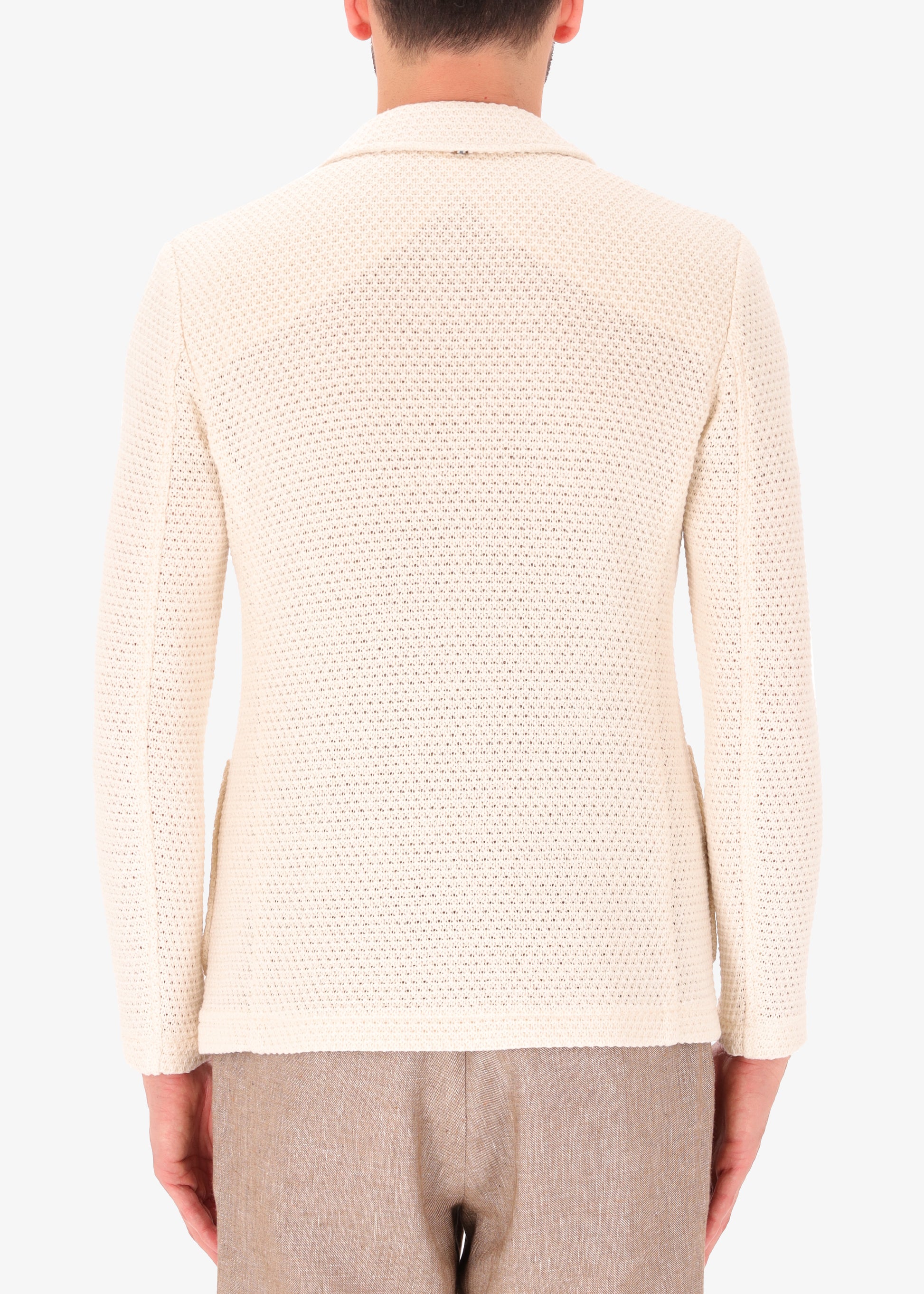 Pit-Jacke aus Baumwollmischstretchstrick