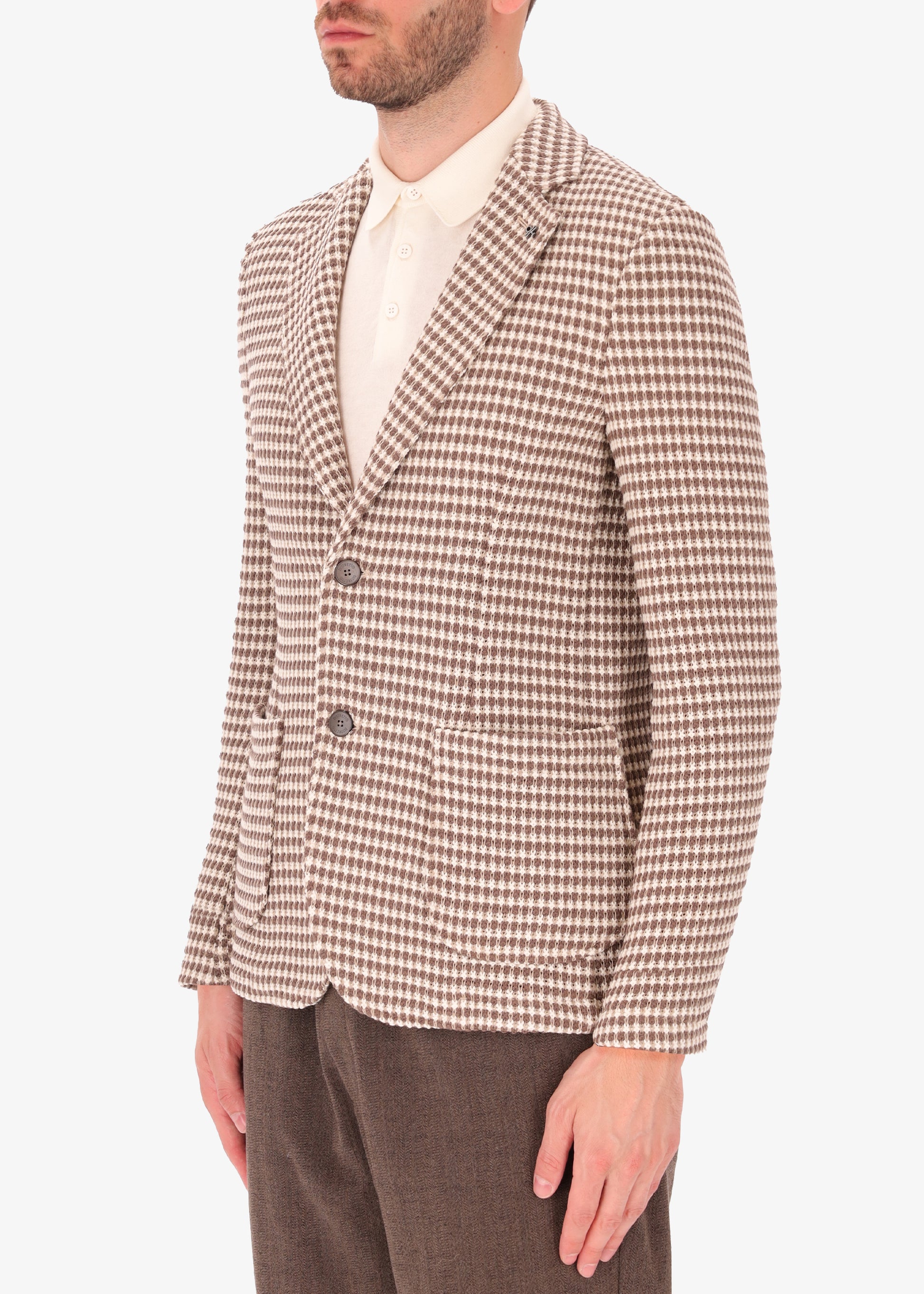 Giacca Reg in Maglia di Cotone Multicolor