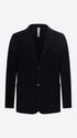 Distretto12 Dalì Blue Heavily Milled Technical Yarn Jacket - Product Still Life