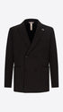 Distretto12 H.P. M26 Black High-Perform12 Technical Double-Breasted Jacket - Product Still Life