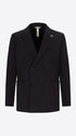 Distretto12 H.P. M26 Blue High-Perform12 Technical Double-Breasted Jacket - Product Still Life