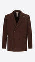 Distretto12 H.P. M26 Brown High-Perform12 Technical Double-Breasted Jacket - Product Still Life