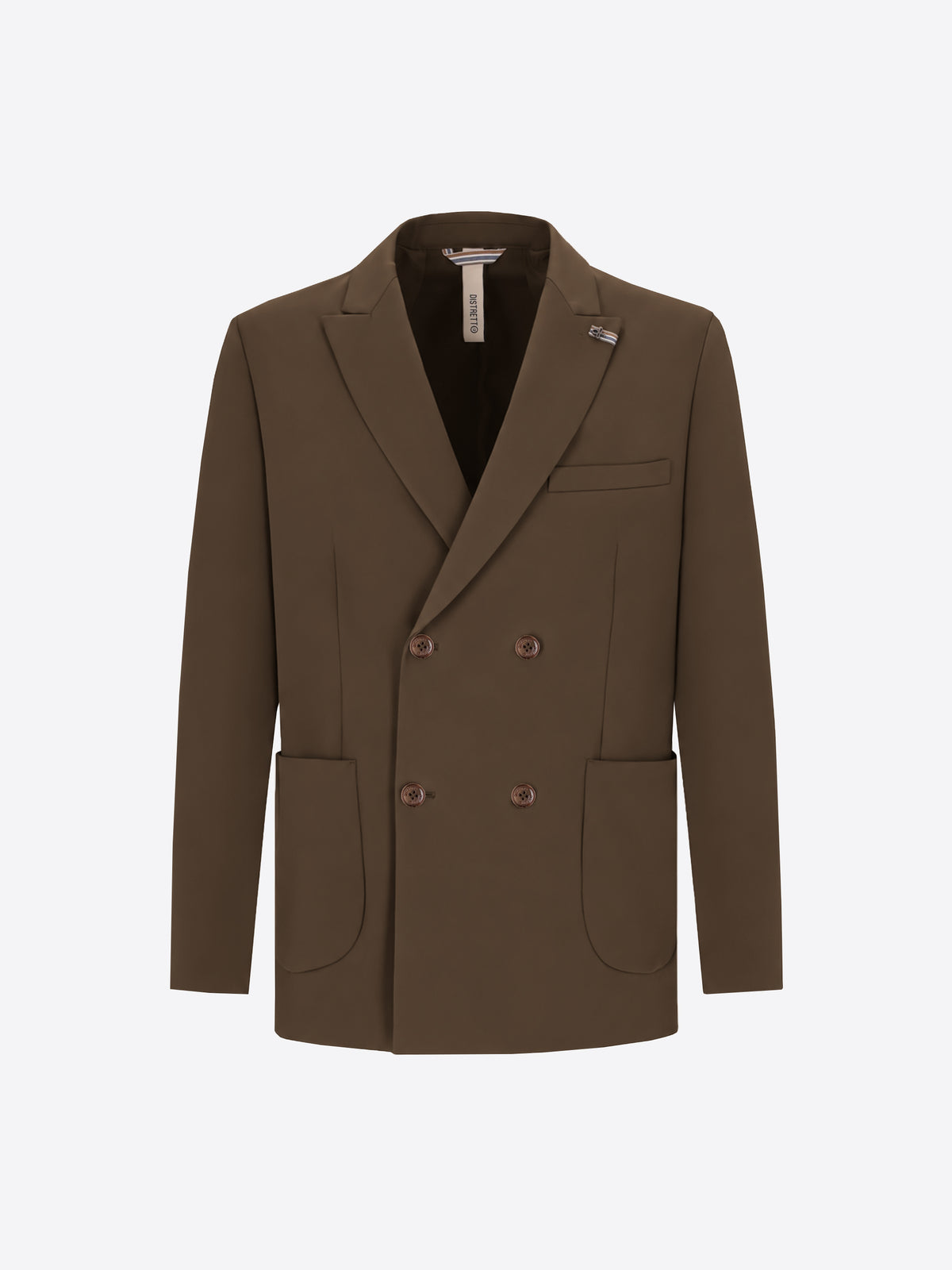 Distretto12 H.P. M26 Moss High-Perform12 Technical Double-Breasted Jacket - Product Still Life