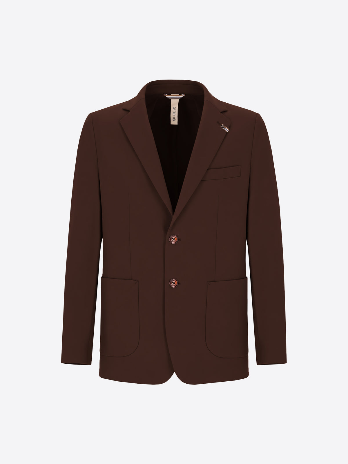 Distretto12 H.P. M26 Brown High-Perform12 Technical Jacket - Product Still Life