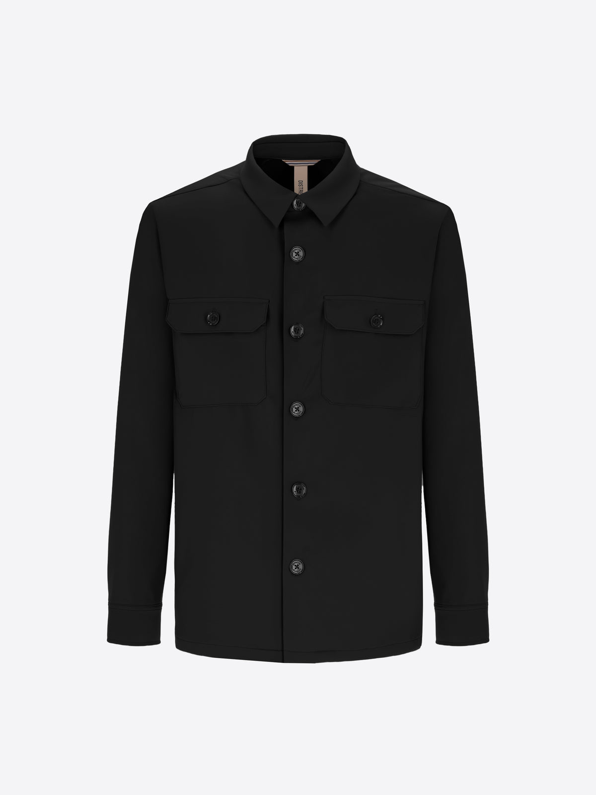 Distretto12 H.P. M26 Black High-Perform12 Technical Shirt Jacket - Product Still Life