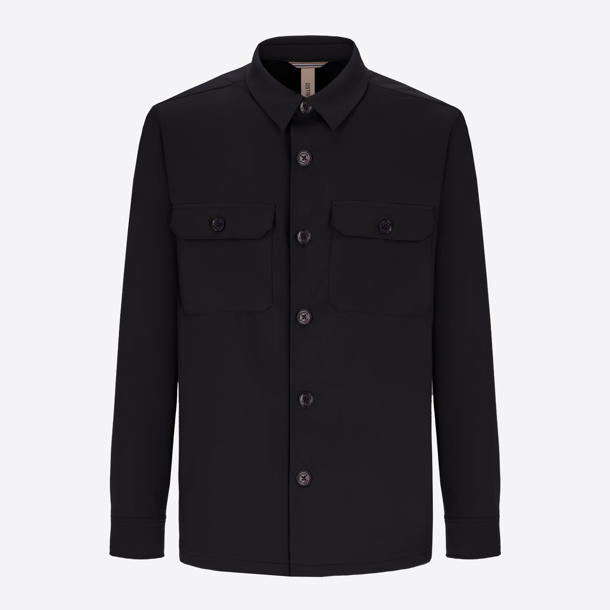 Distretto12 H.P. M26 Blue High-Perform12 Technical Shirt Jacket - Product Still Life