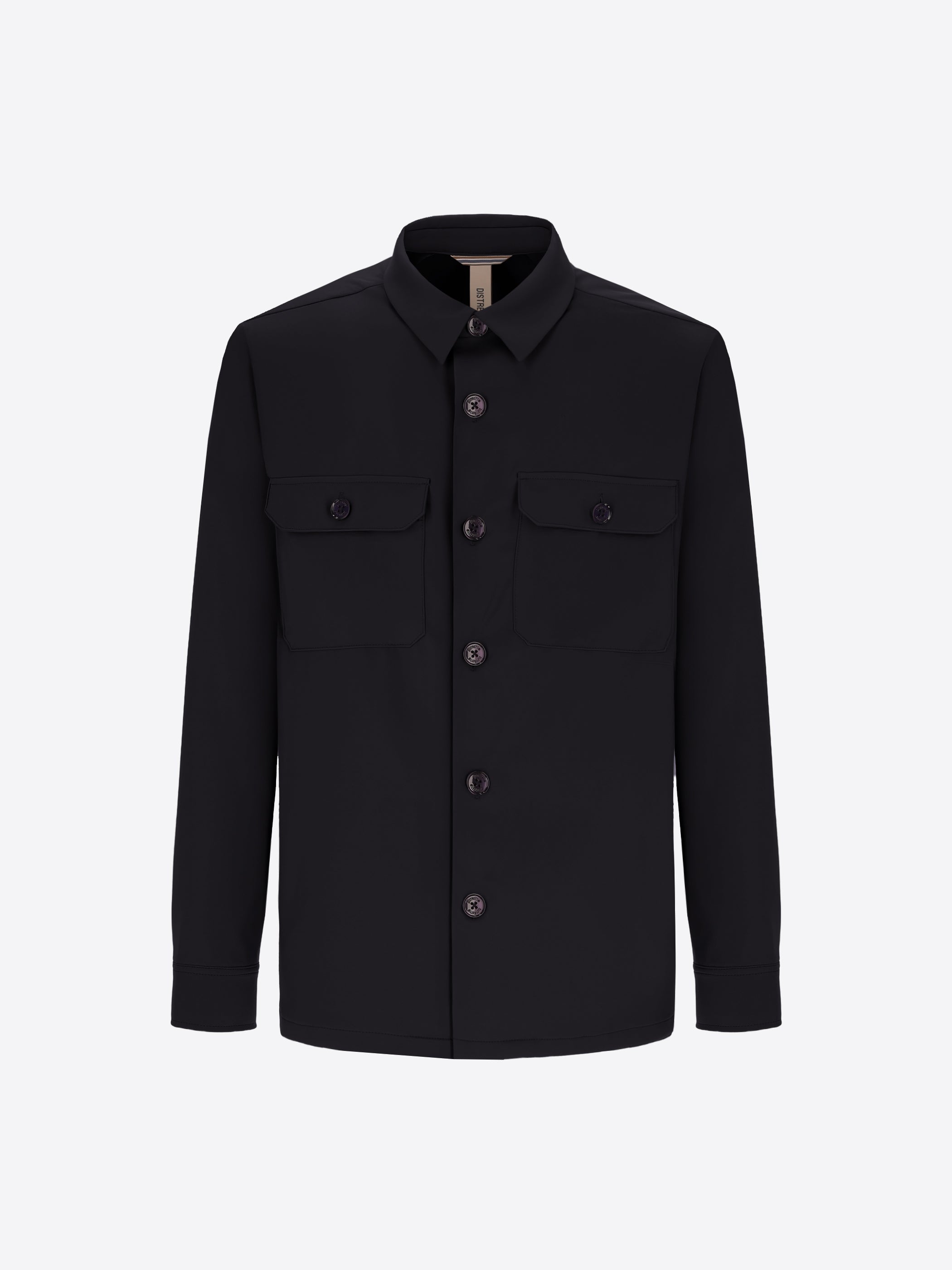 Distretto12 H.P. M26 Blue High-Perform12 Technical Shirt Jacket - Product Still Life