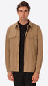 H.P. M26 Dove Grey High-Perform12 Technical Shirt Jacket - Model Front View