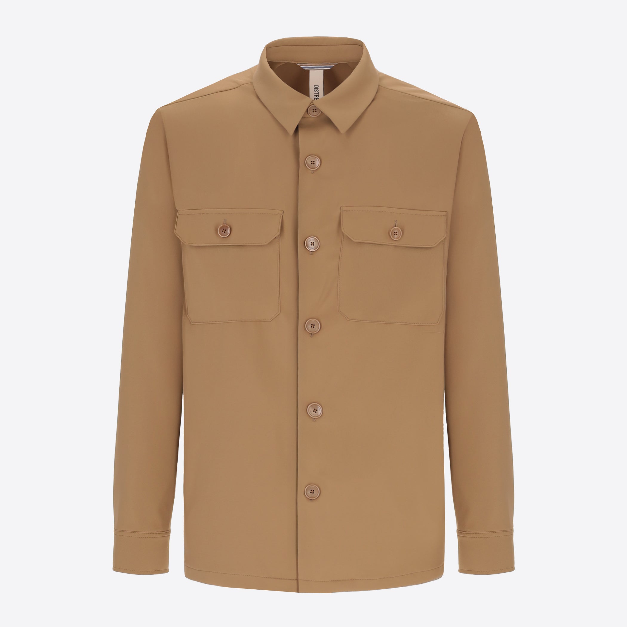 Distretto12 H.P. M26 Dove Grey High-Perform12 Technical Shirt Jacket - Product Still Life