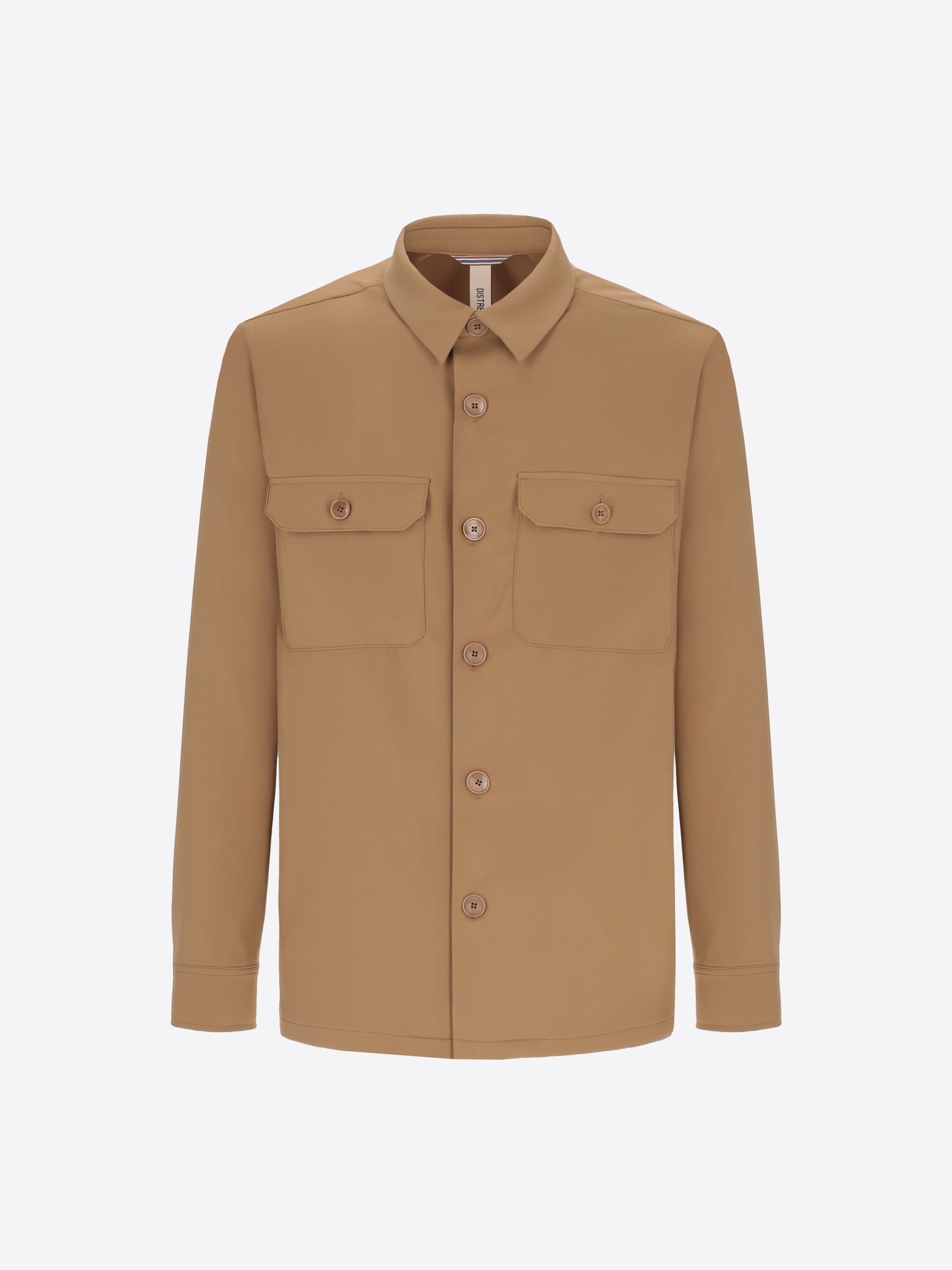 Distretto12 H.P. M26 Dove Grey High-Perform12 Technical Shirt Jacket - Product Still Life