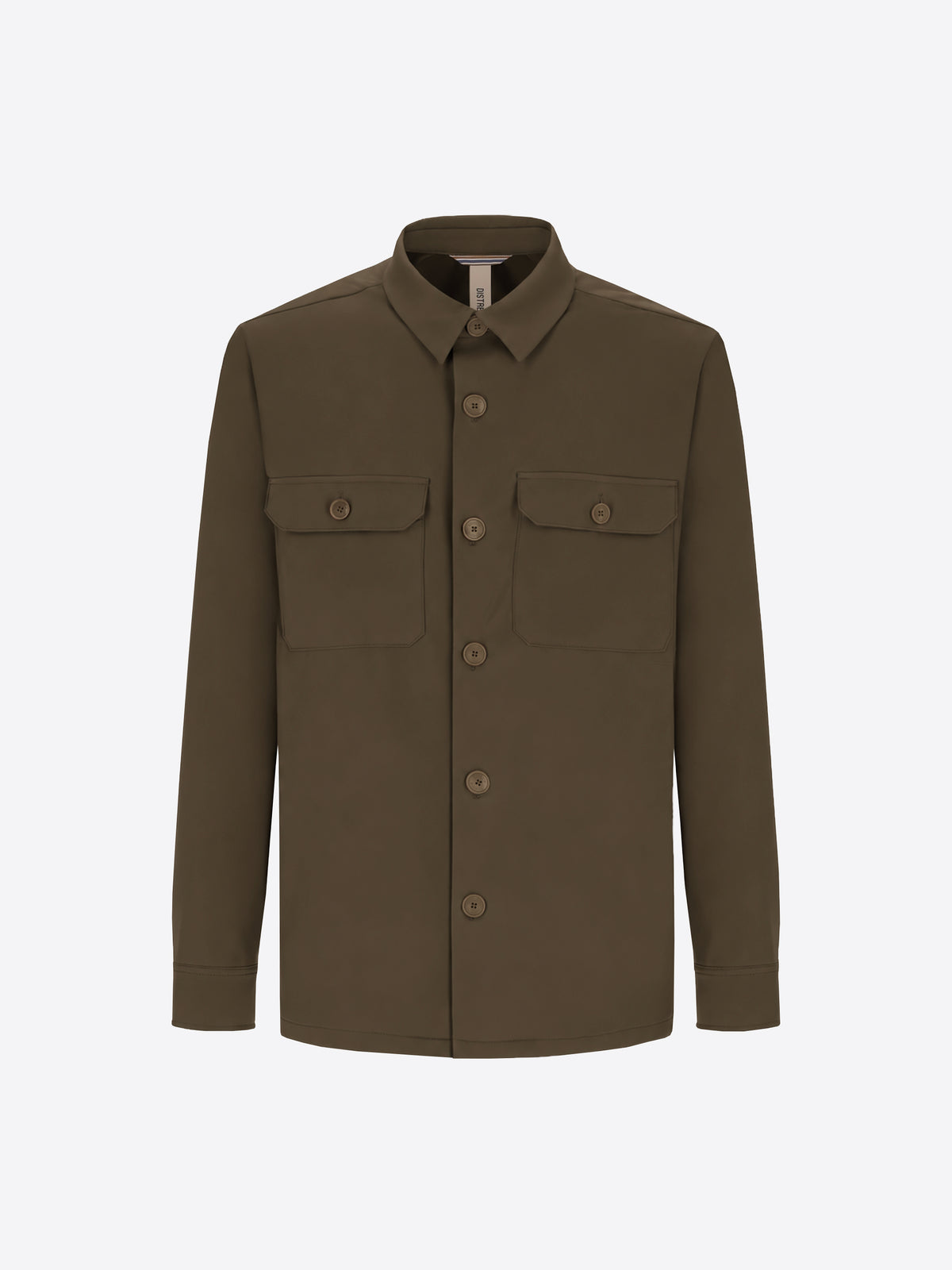 Distretto12 H.P. M26 Moss High-Perform12 Technical Shirt Jacket - Product Still Life