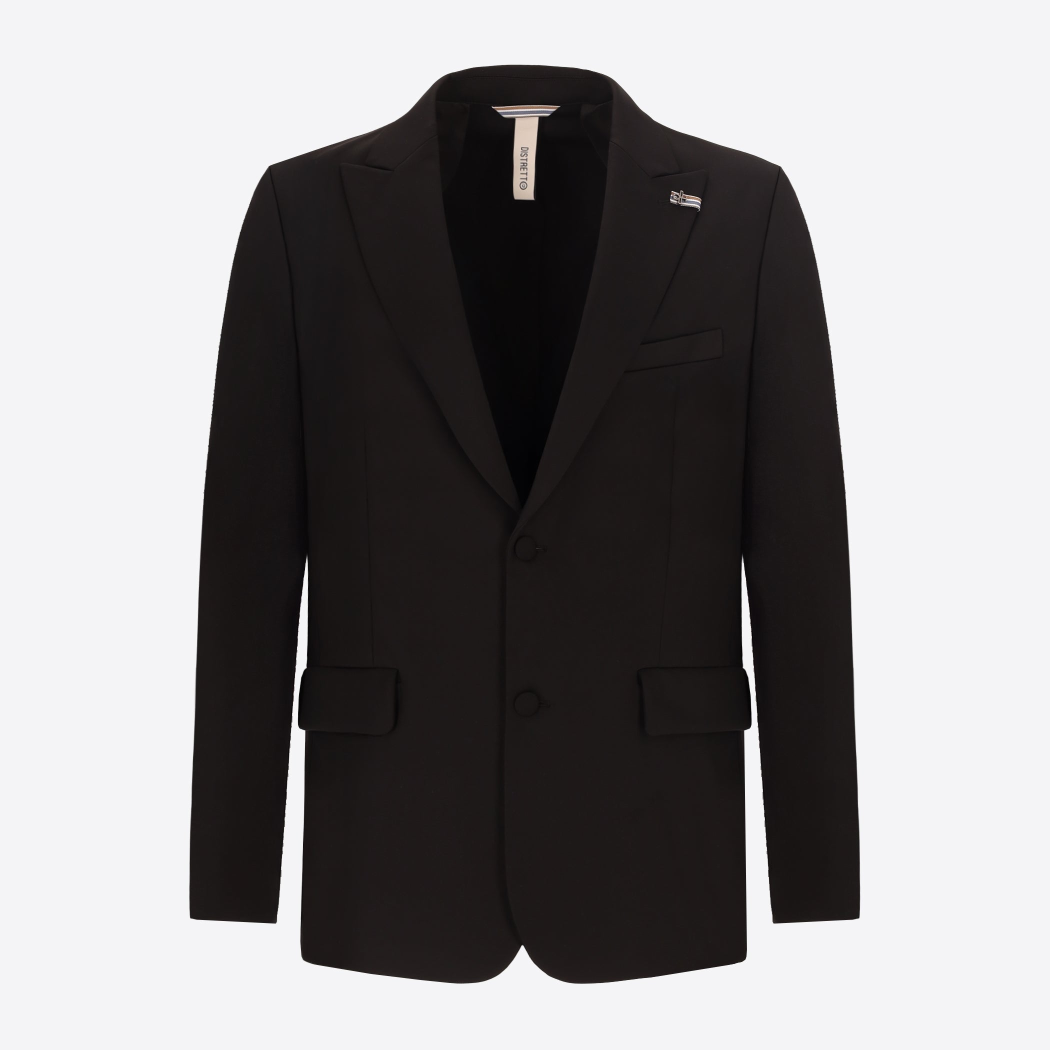 Distretto12 H.P. M26 Black High-Perform12 Technical Smoking Jacket - Product Still Life