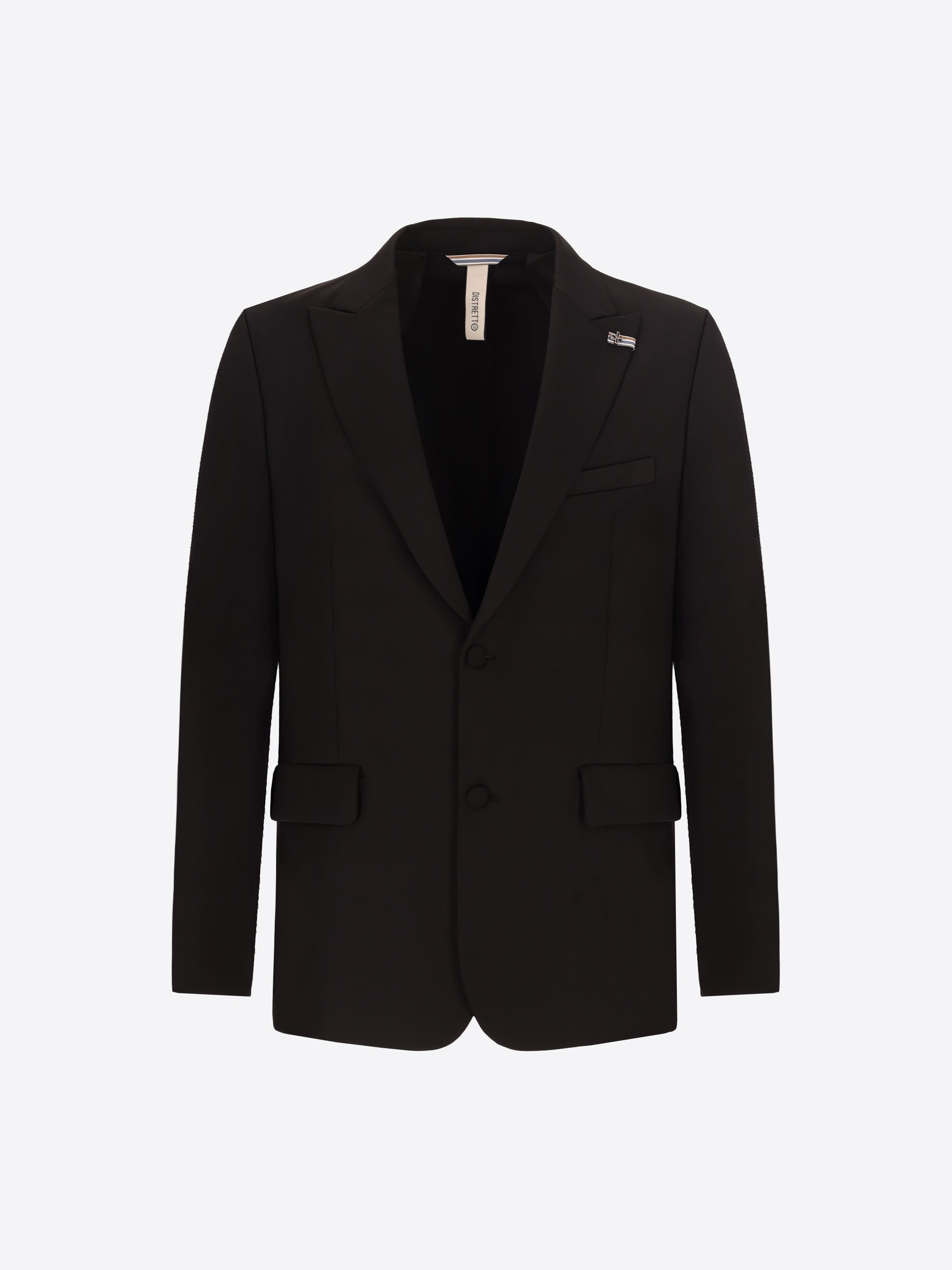 Distretto12 H.P. M26 Black High-Perform12 Technical Smoking Jacket - Product Still Life
