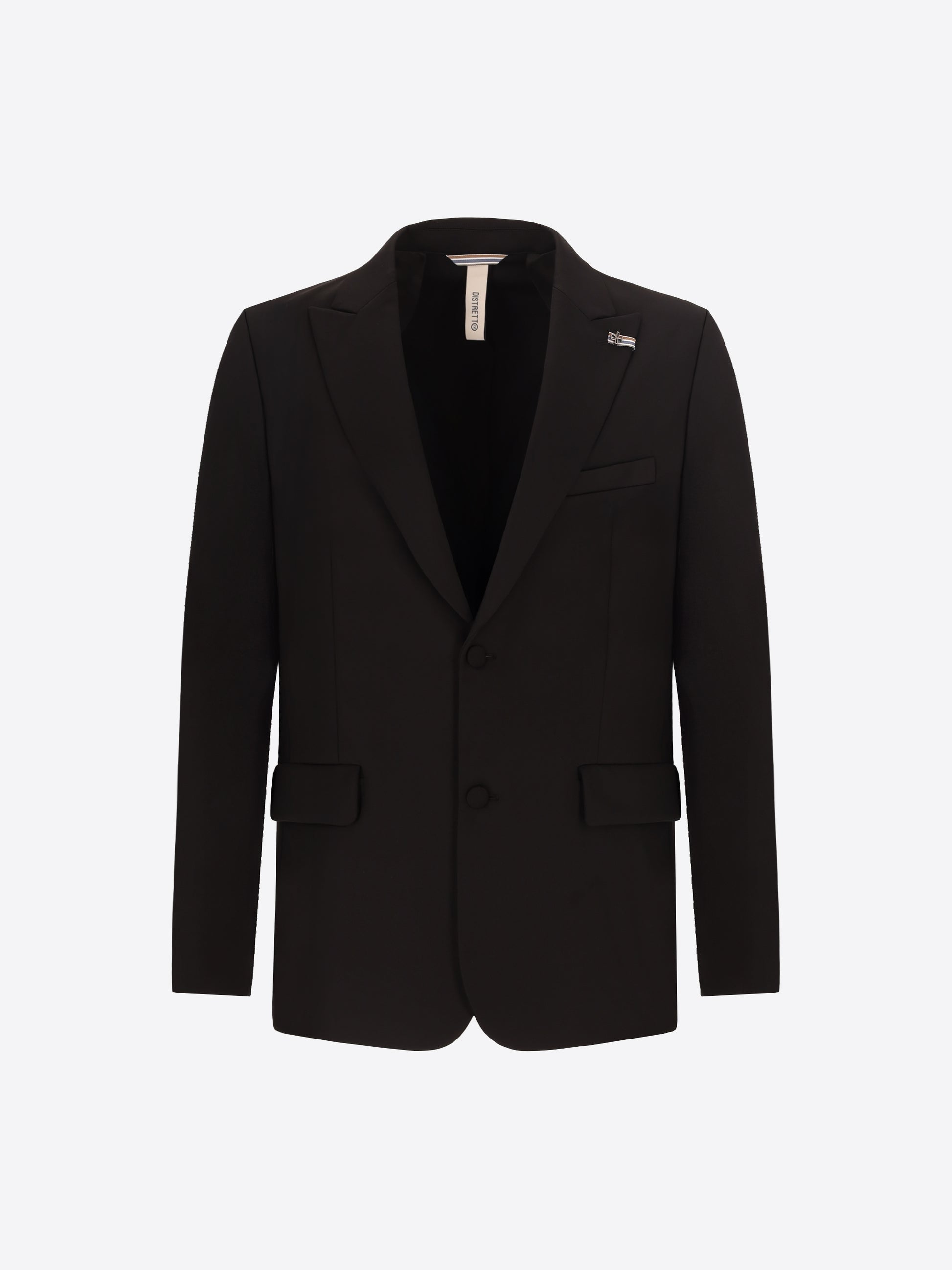 Distretto12 H.P. M26 Black High-Perform12 Technical Smoking Jacket - Product Still Life