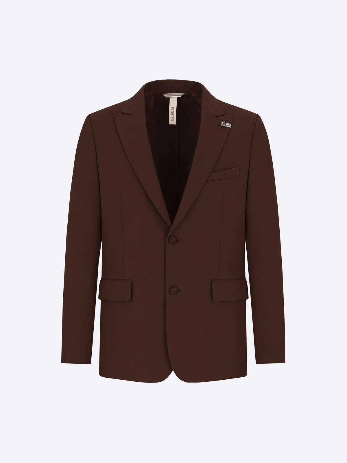 Distretto12 H.P. M26 Brown High-Perform12 Technical Smoking Jacket - Product Still Life