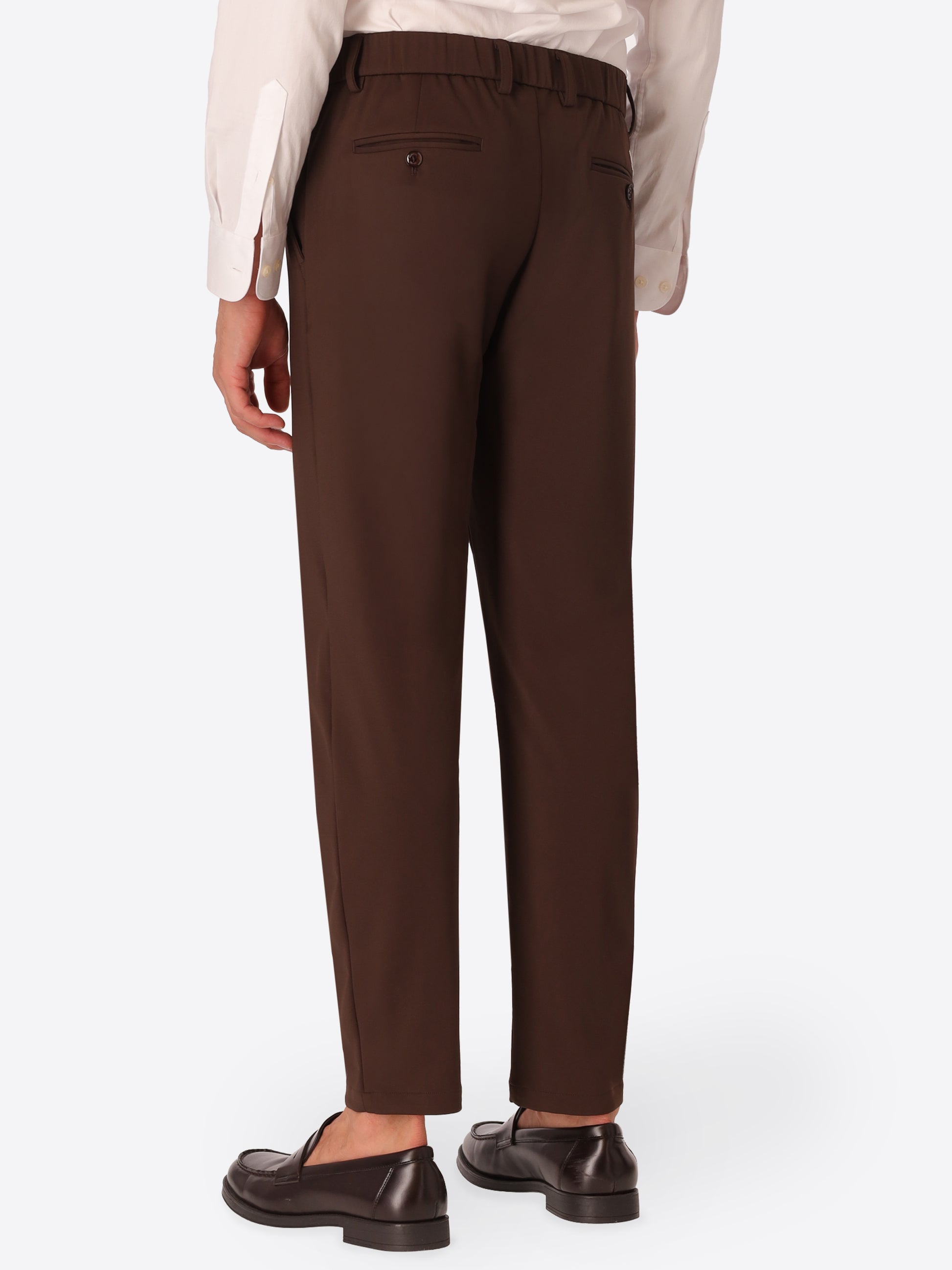Relax H.P. M26 Brown High-Perform12 Technical Trousers - Model Back View