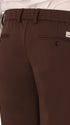 Relax H.P. M26 Brown High-Perform12 Technical Trousers - Close-Up Of The Back Pocket