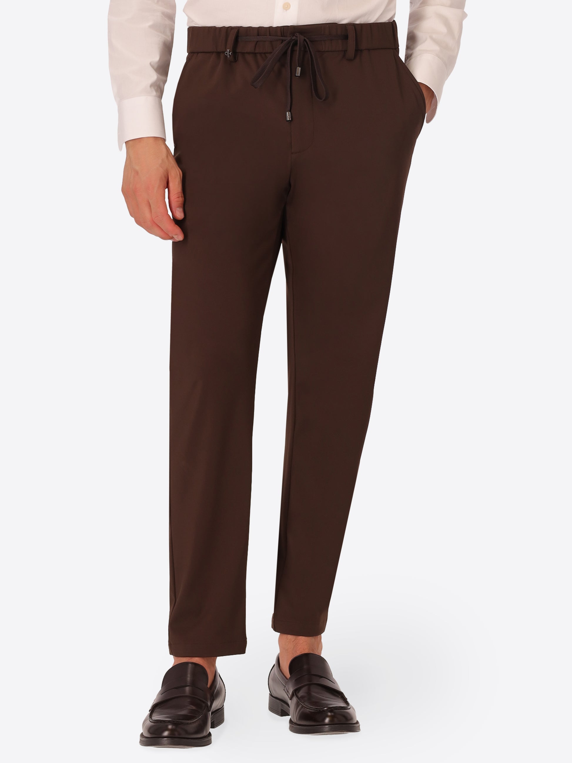 Relax H.P. M26 Brown High-Perform12 Technical Trousers - Model Front View