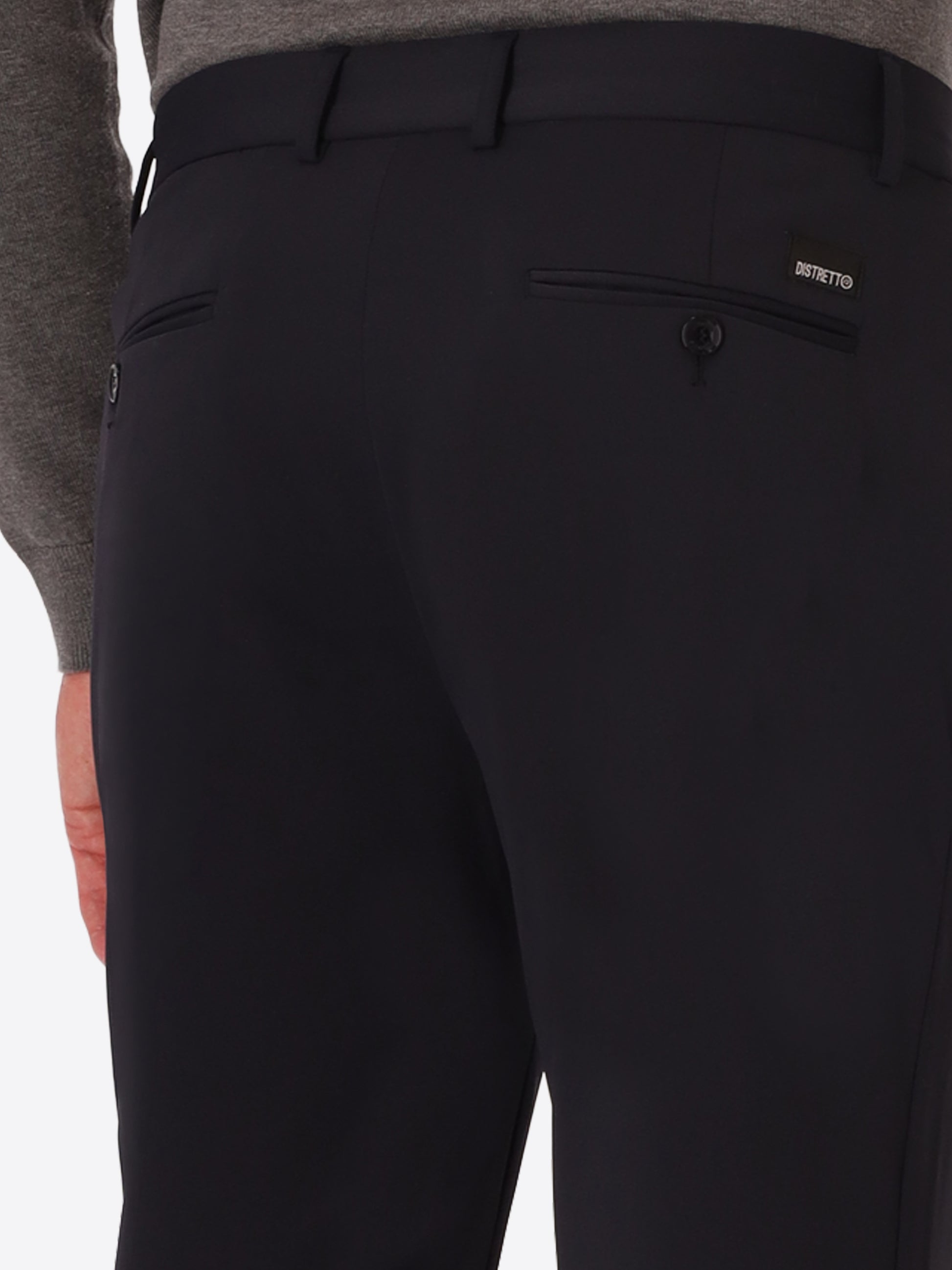 York H.P. M26 Blue High-Perform12 Technical Trousers - Close-Up Of The Back Pocket
