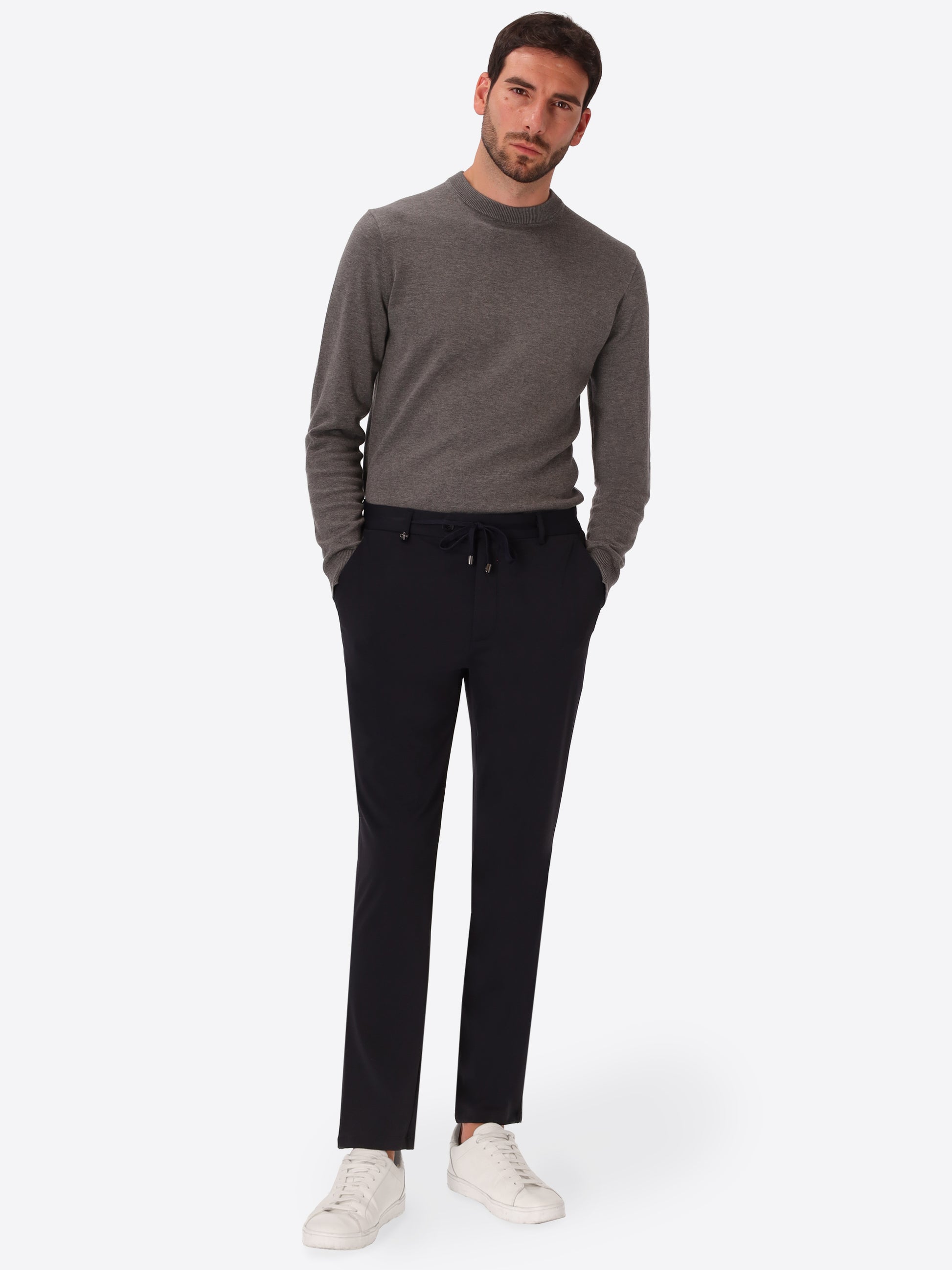 York H.P. M26 Blue High-Perform12 Technical Trousers - Model Full Body Shot