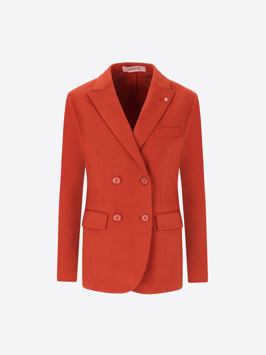 High-Perform12 H.P. Double-Breasted Jacket In Technical Fabric - Woman