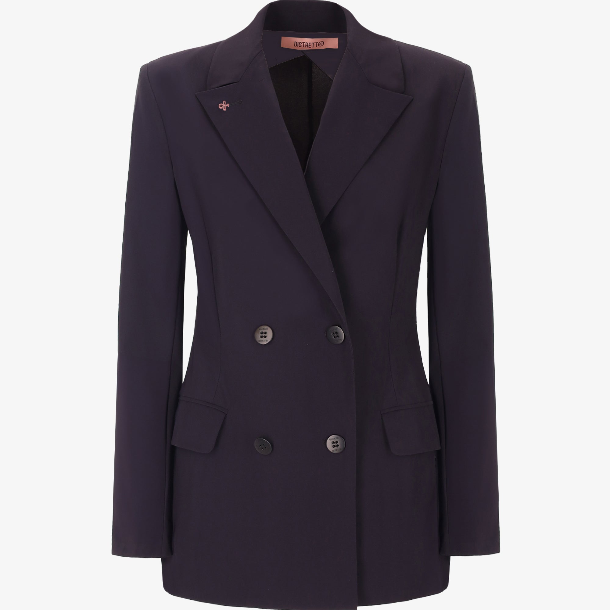 High-Perform12 Aloe Double-Breasted Jacket In Active Fabric - Woman