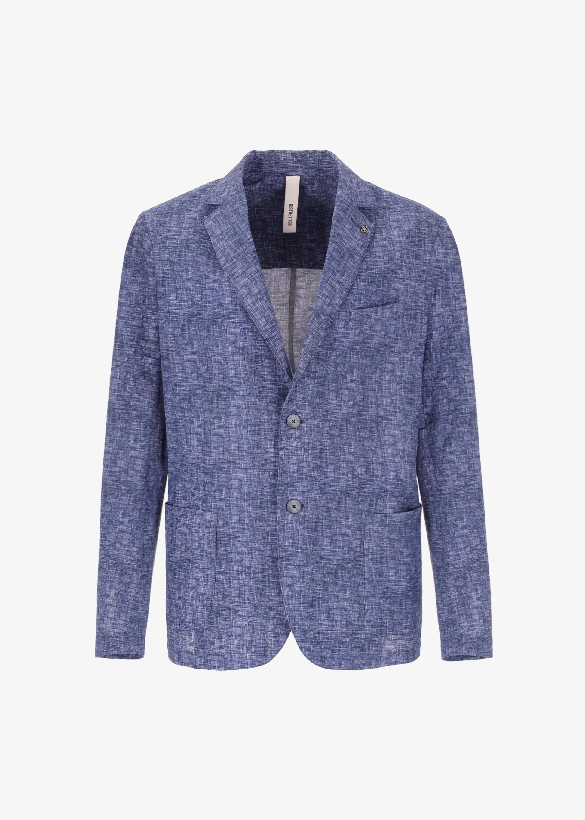 High-Performance Jacke mit Leinen-Effekt-Druck Liv