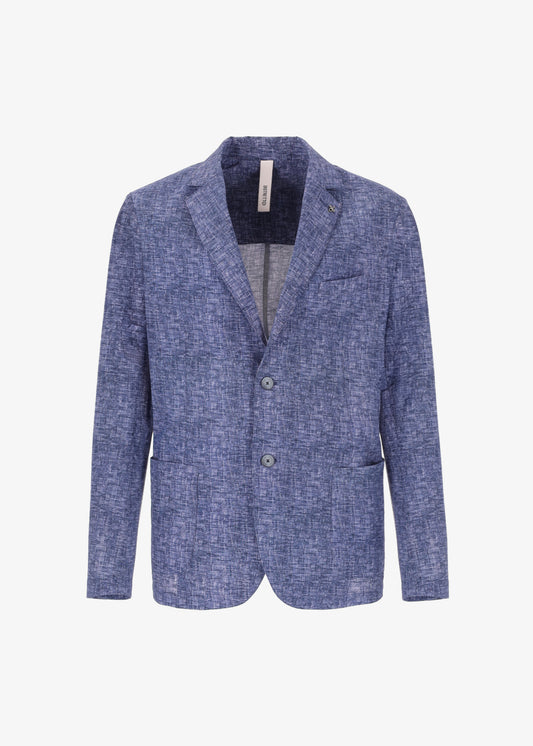 High-Perform12 Liv Jacket Aus Active-Gewebe Mit Leinen-Effekt-Print