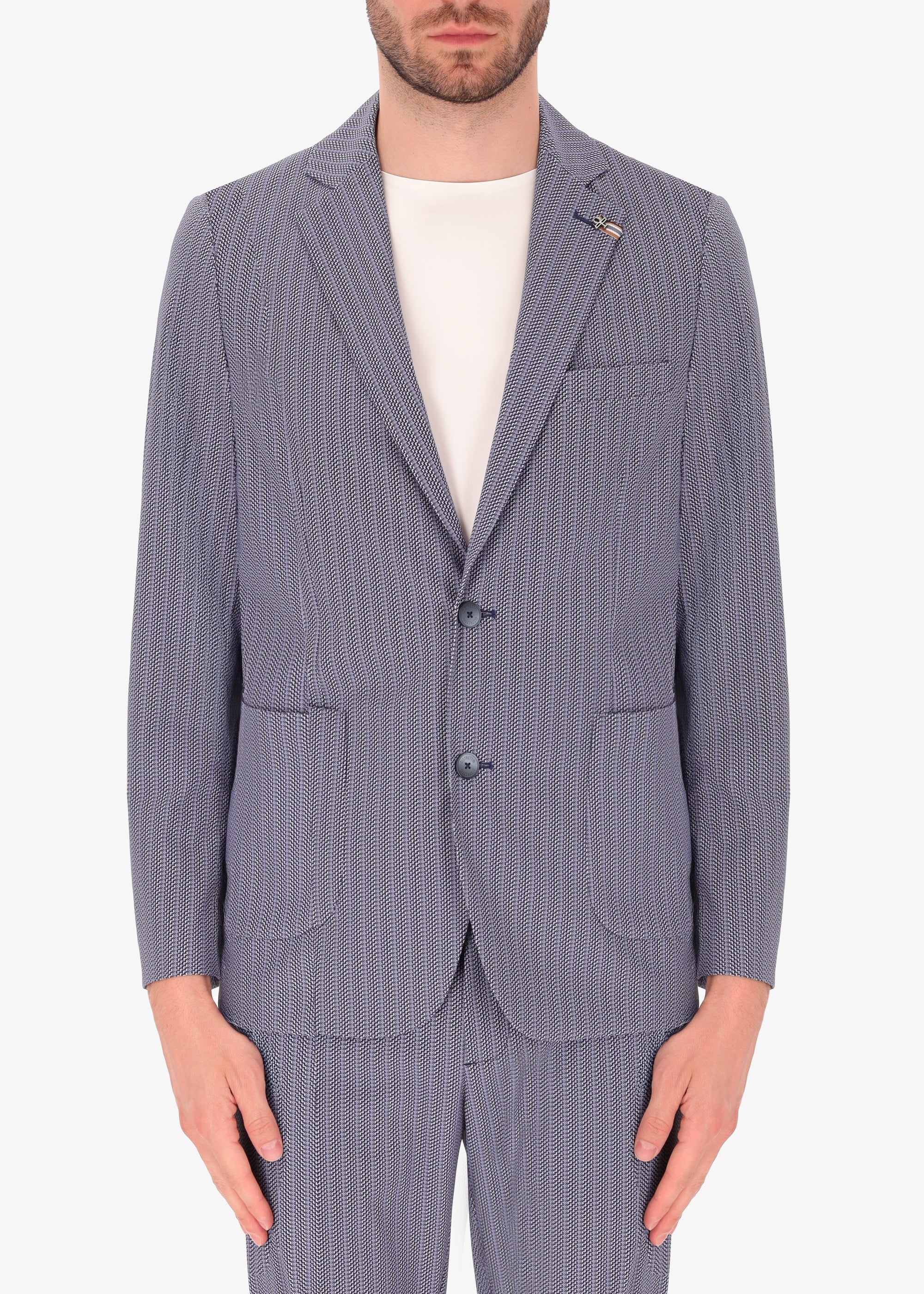 High-Performance Jacke mit Streifen-Effekt-Druck Comano